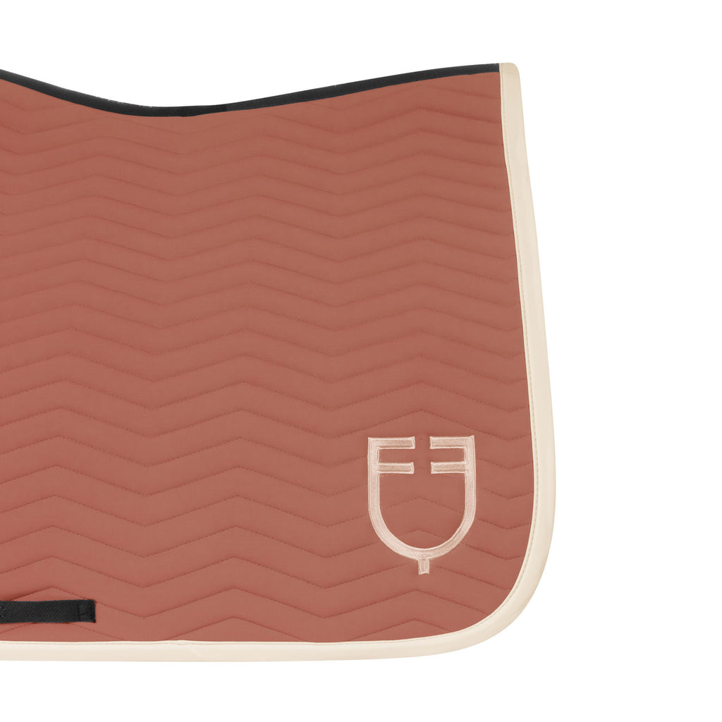 Wave Quilting dressage saddle pad in technical fabric