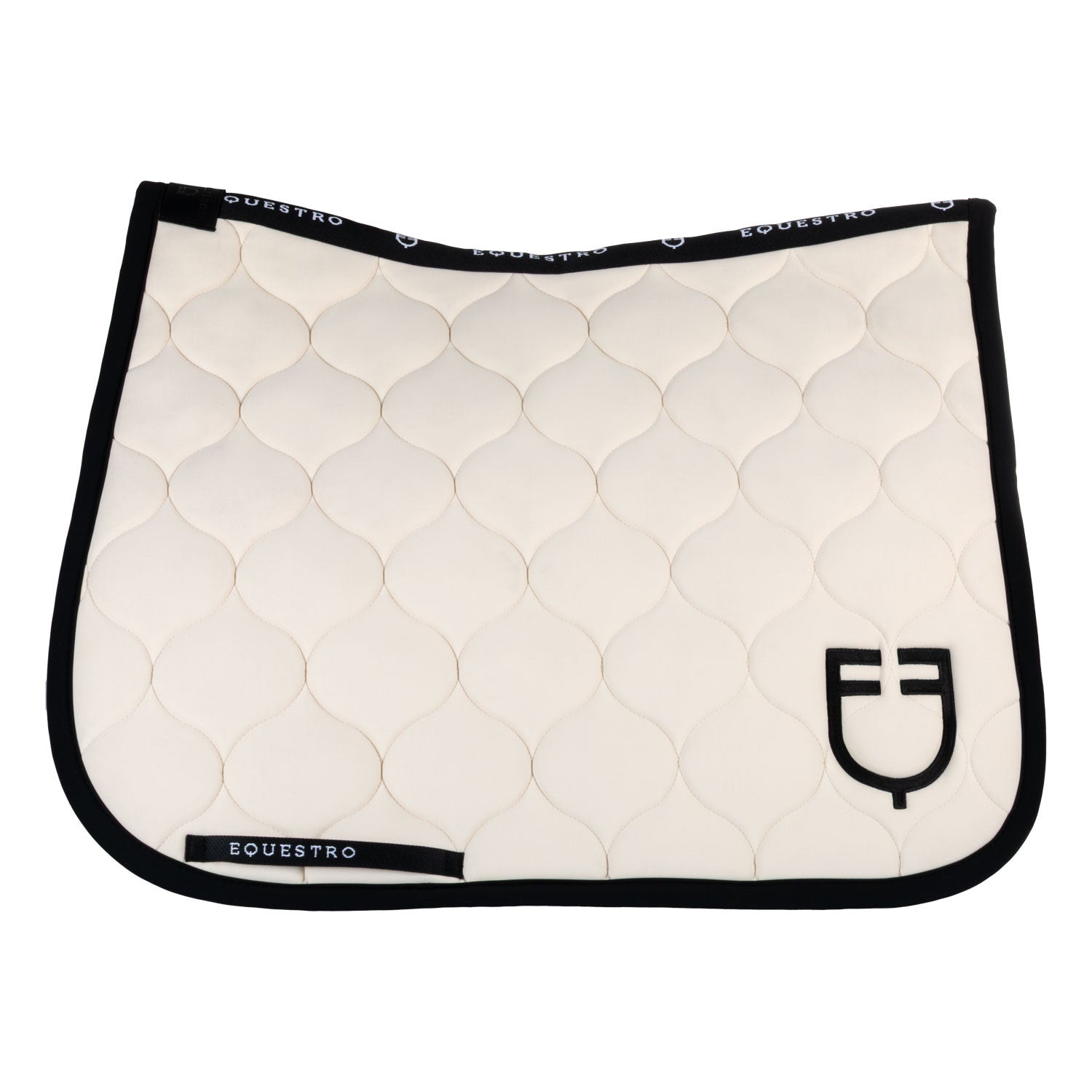 Dressage saddle pad with onion quilting