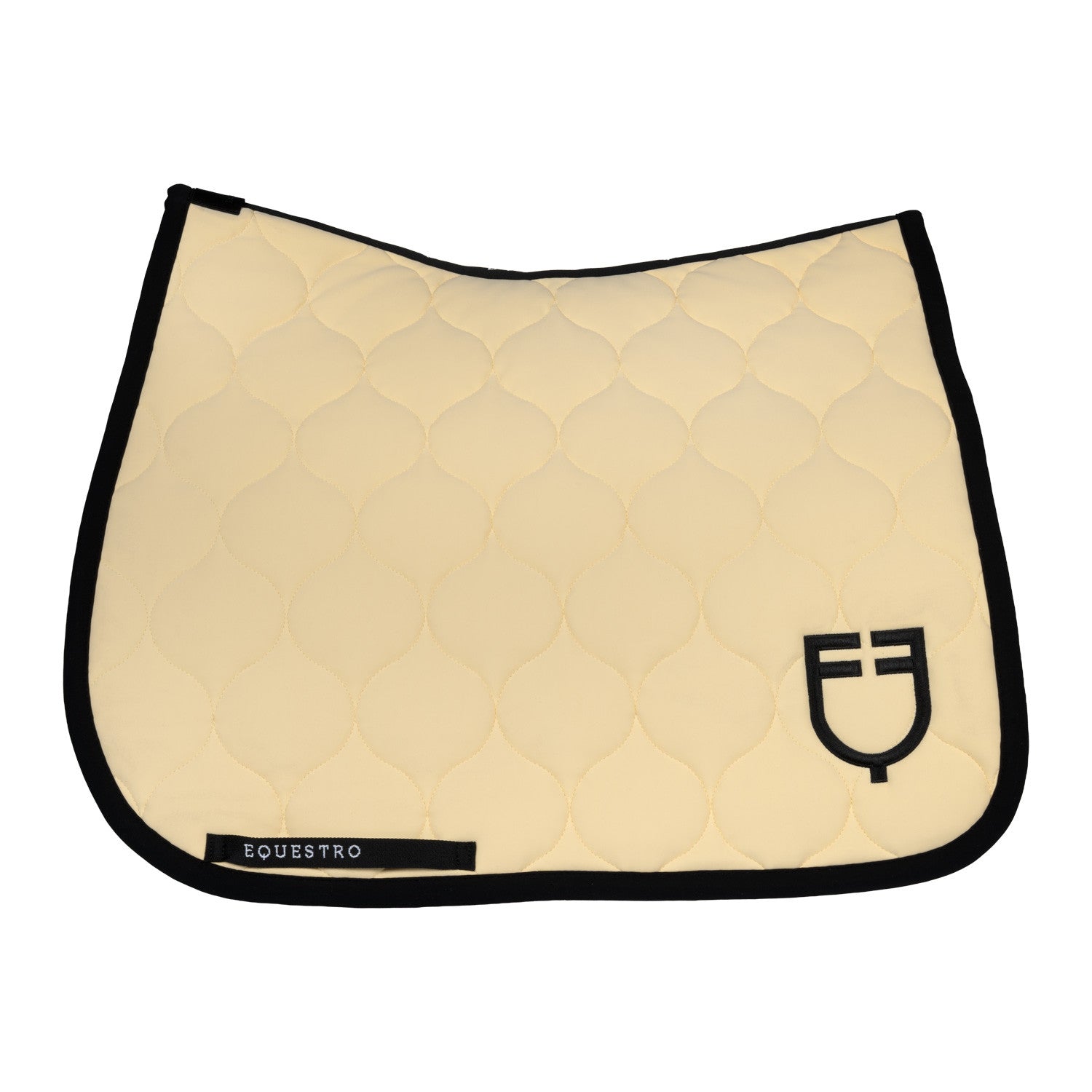 Dressage saddle pad with onion quilting