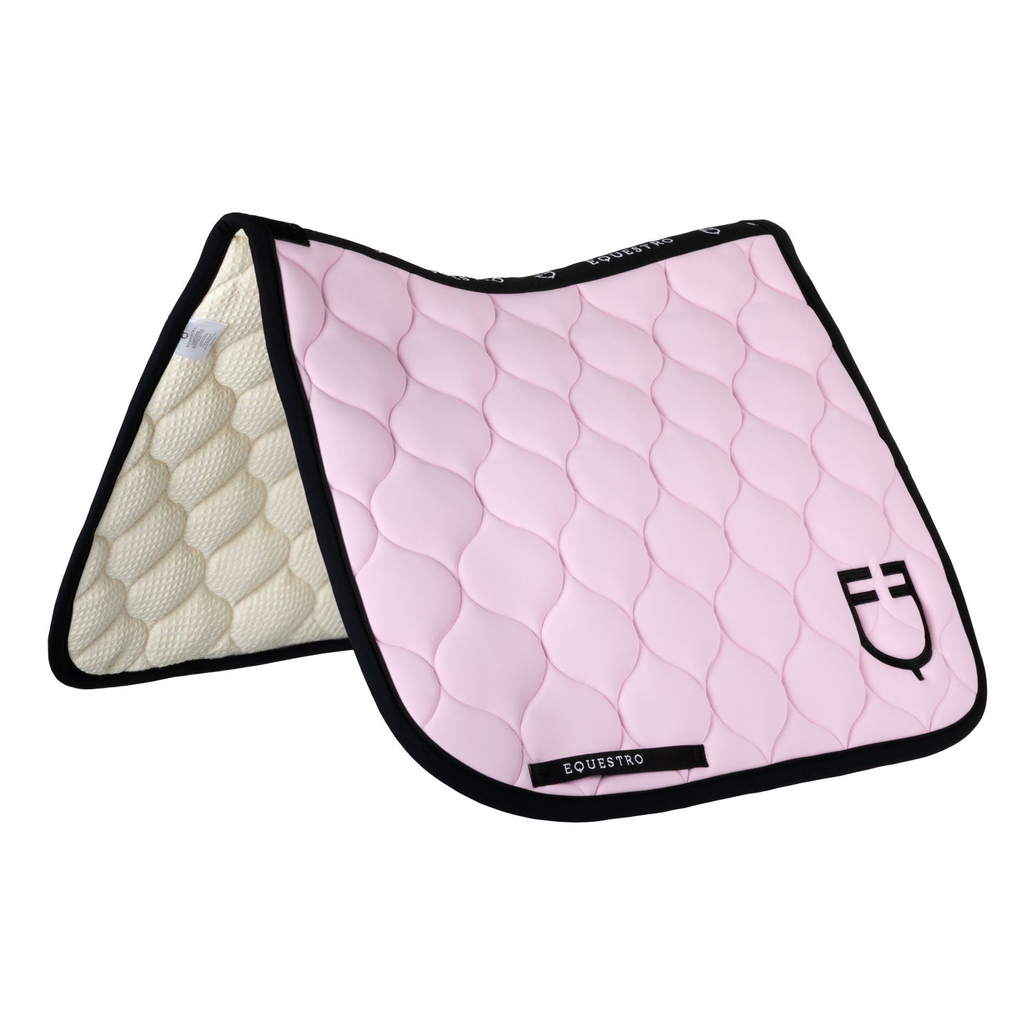Dressage saddle pad with onion quilting