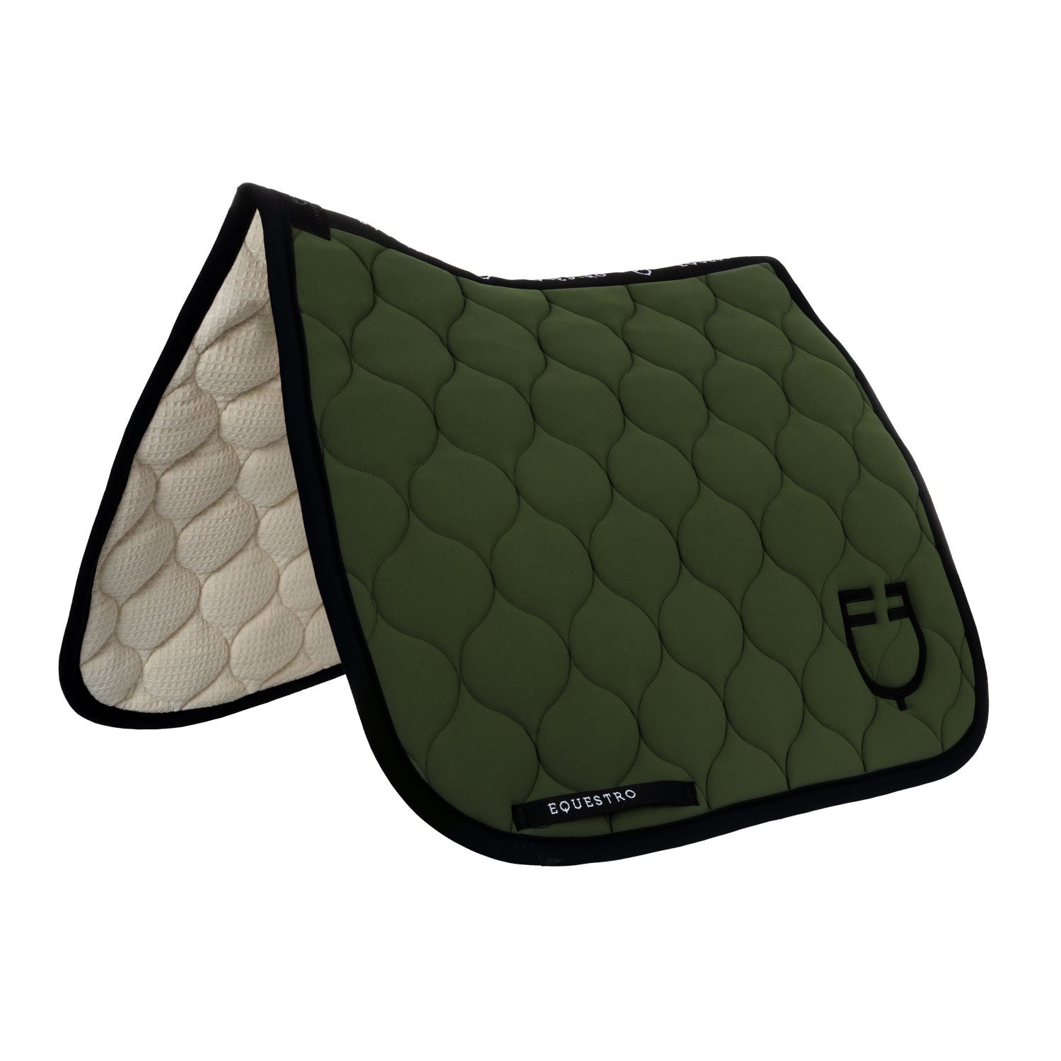 Equestro Dressage saddle pad with onion quilting