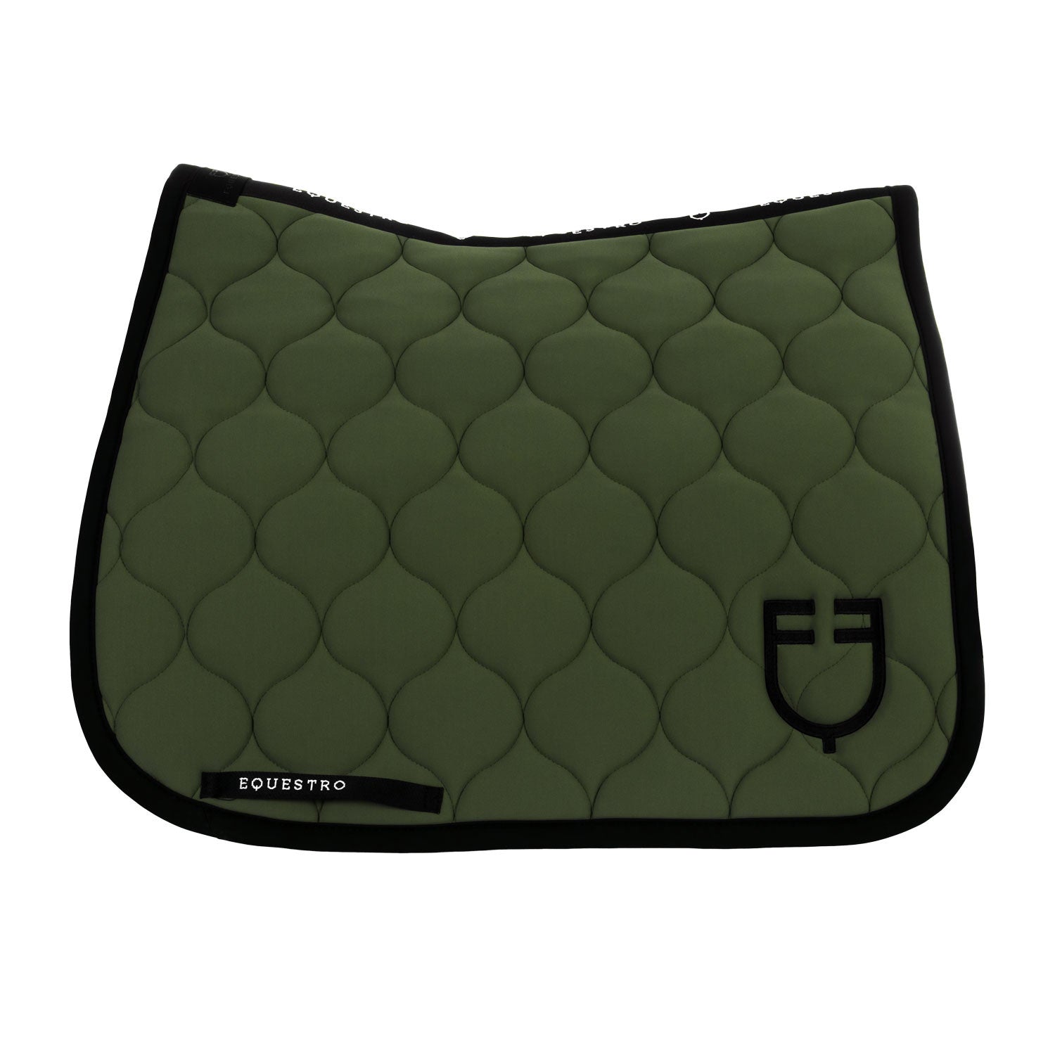 Dressage saddle pad with onion quilting