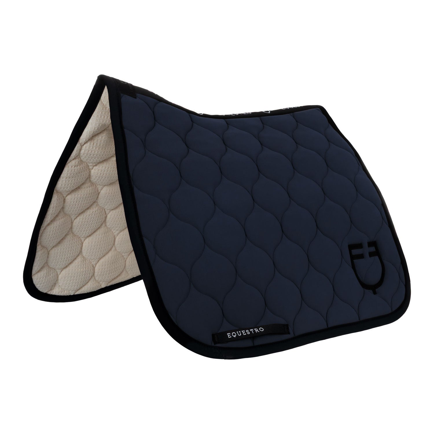Equestro Dressage saddle pad with onion quilting