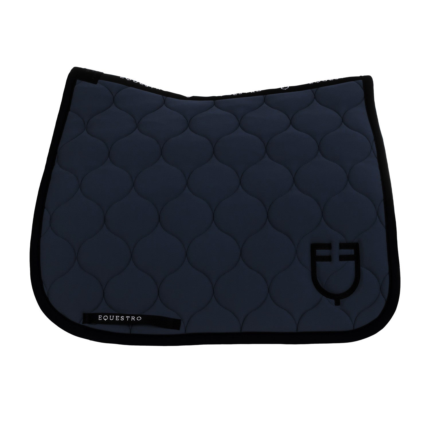 Dressage saddle pad with onion quilting