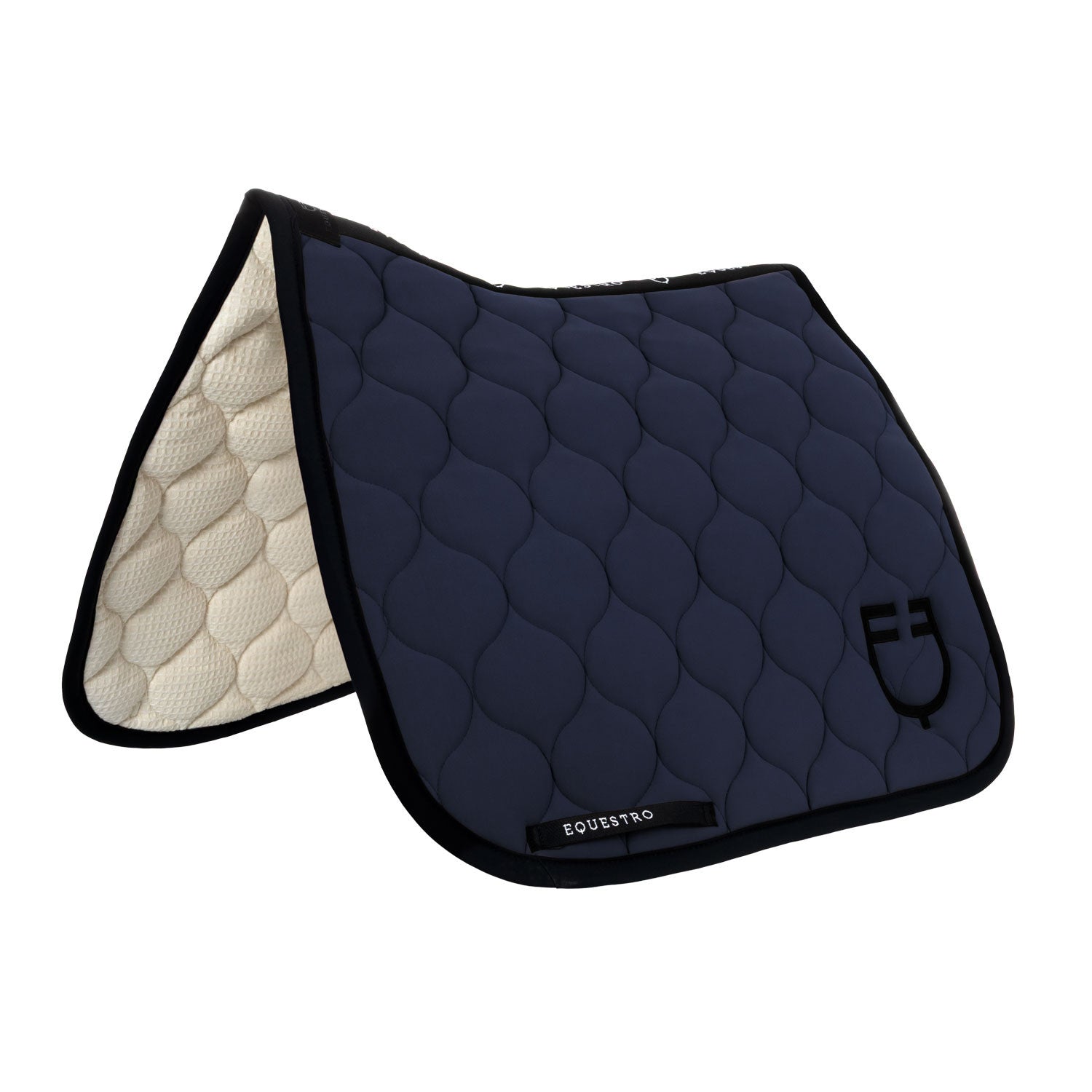 Equestro Dressage saddle pad with onion quilting