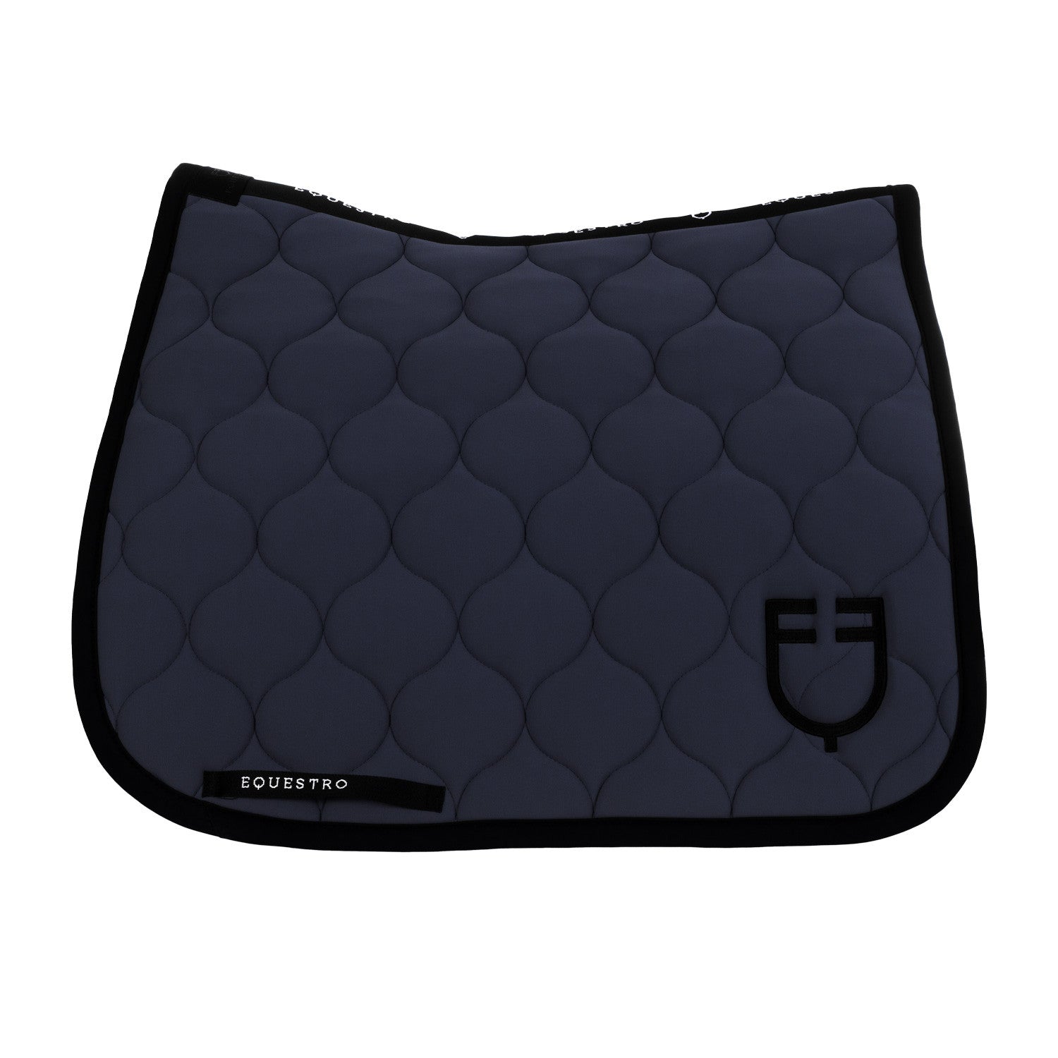 Dressage saddle pad with onion quilting
