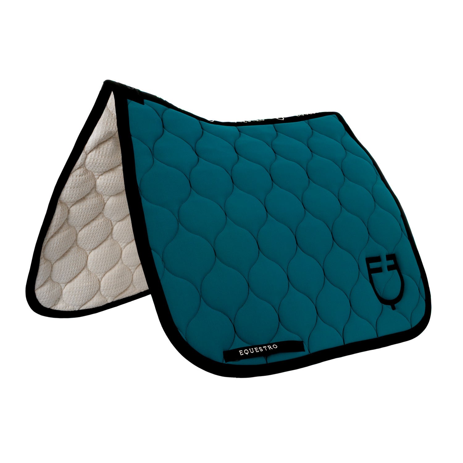 Equestro Dressage saddle pad with onion quilting