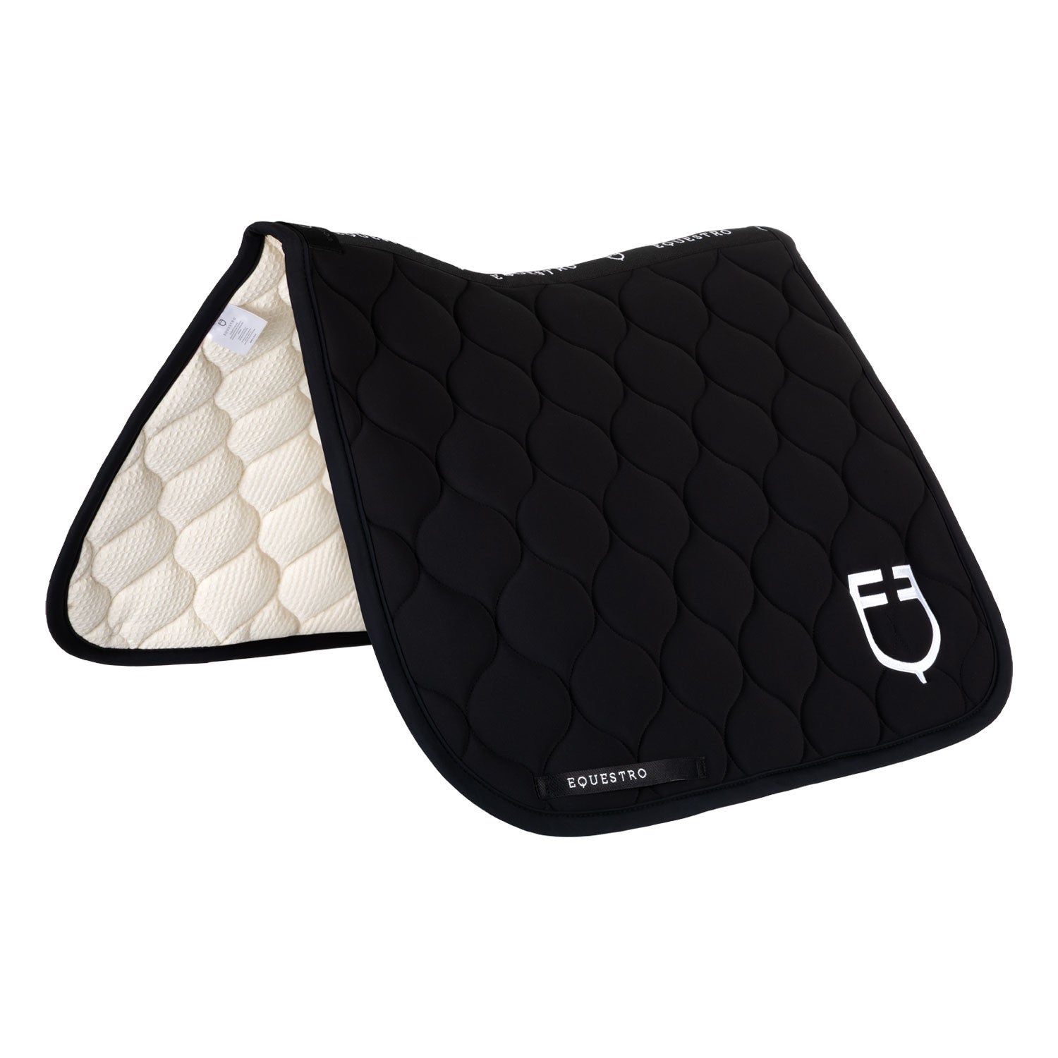 Equestro Dressage saddle pad with onion quilting