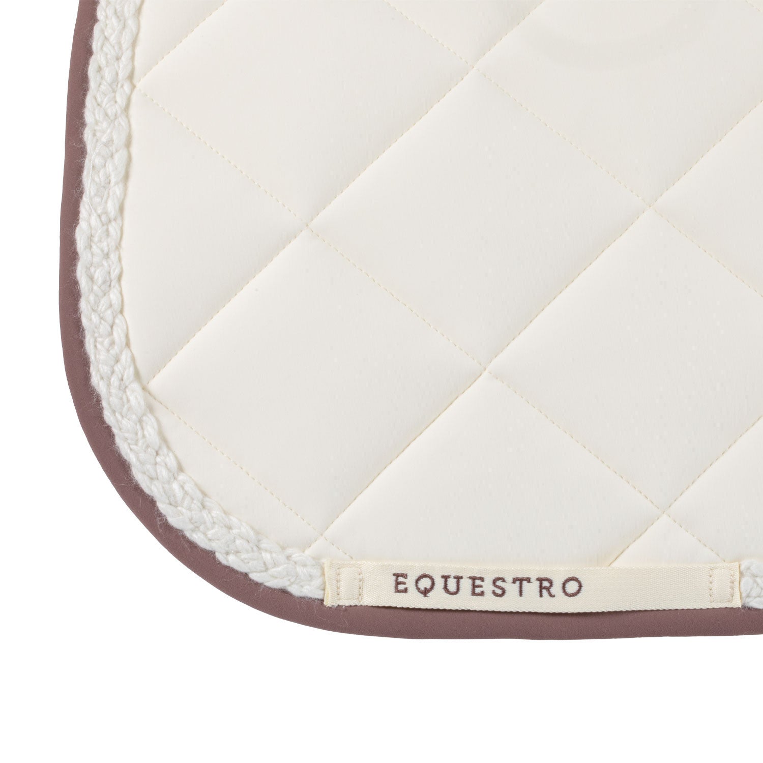 Braided cord dressage saddle pad