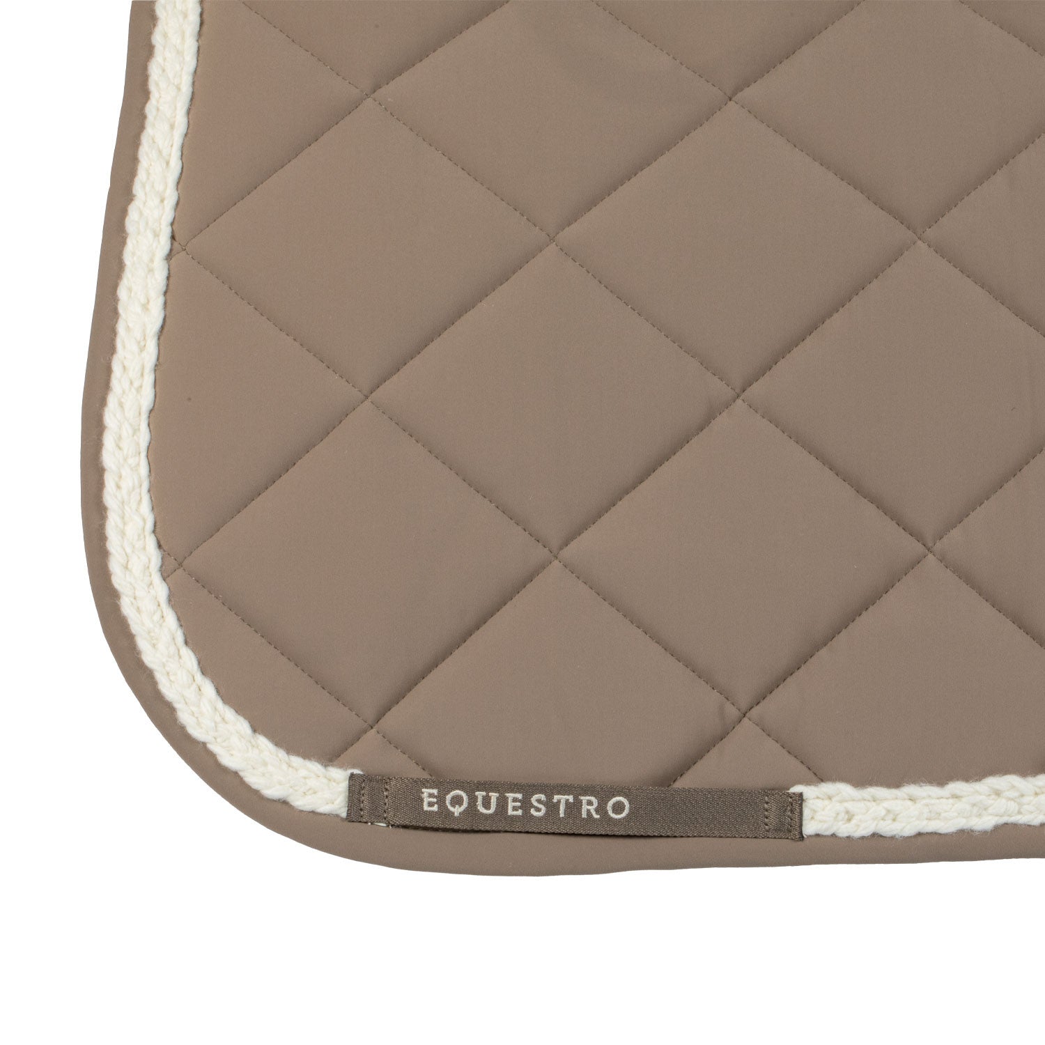 Braided cord dressage saddle pad