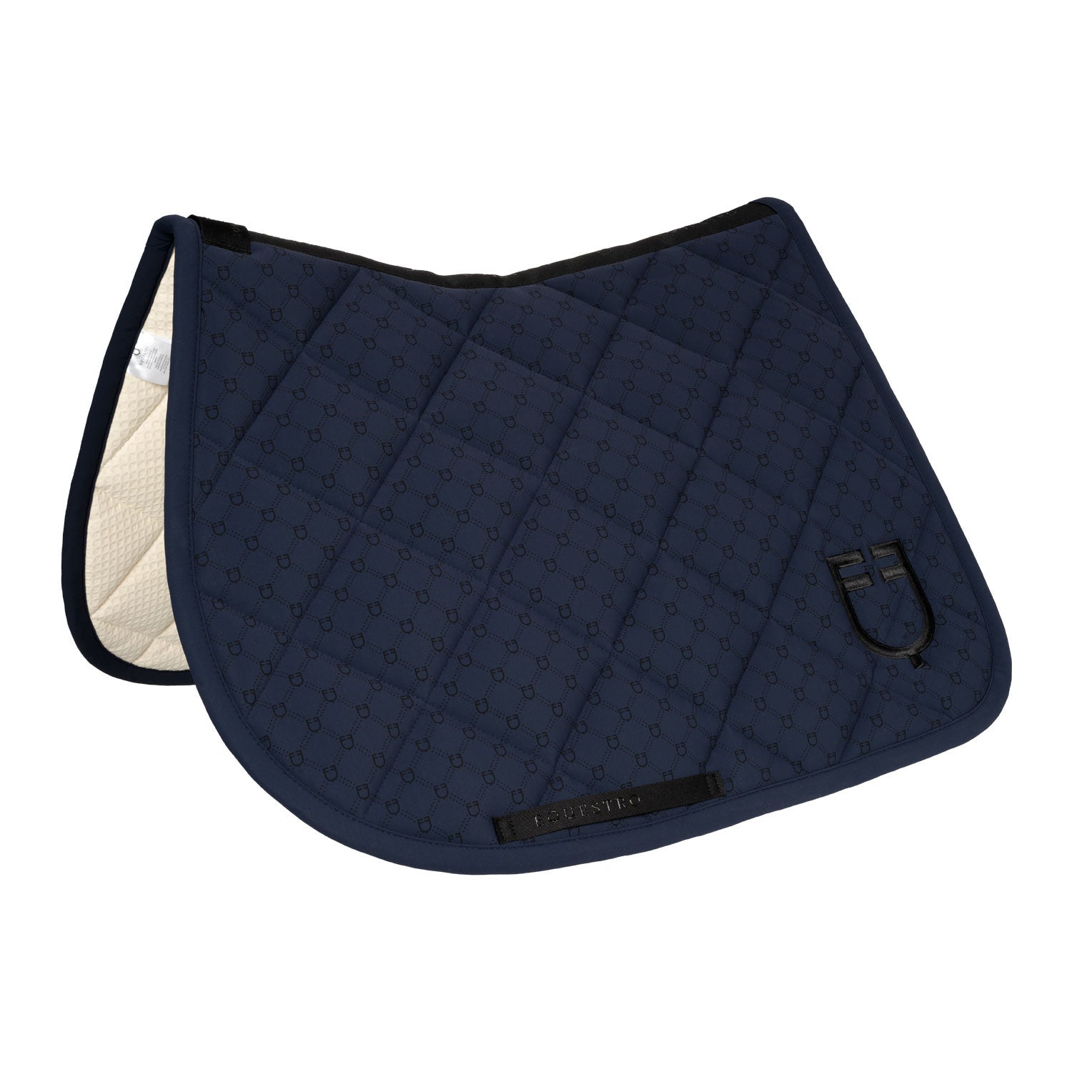 Equestro Jumping saddle pad with monogram print