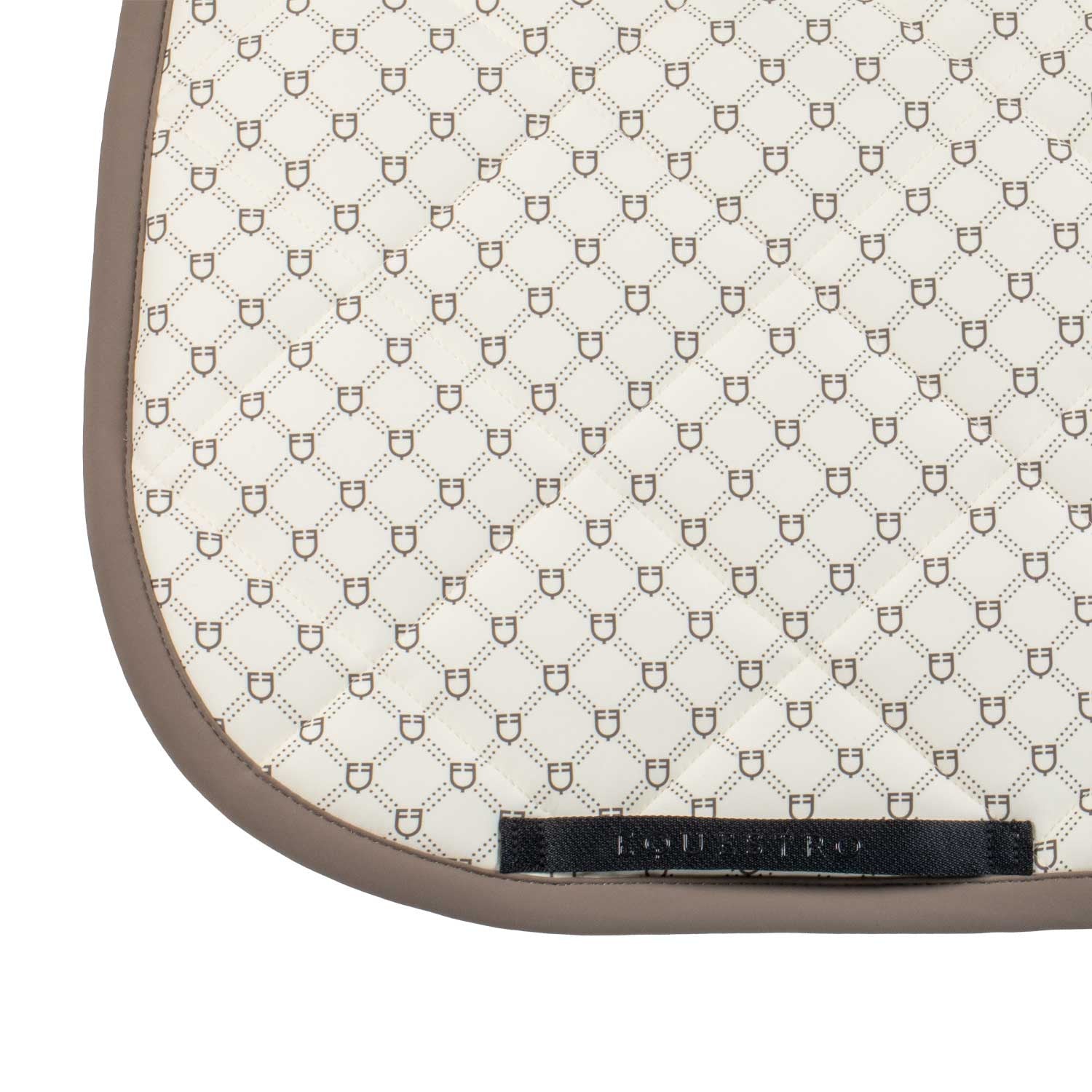 Dressage saddle pad with monogram print