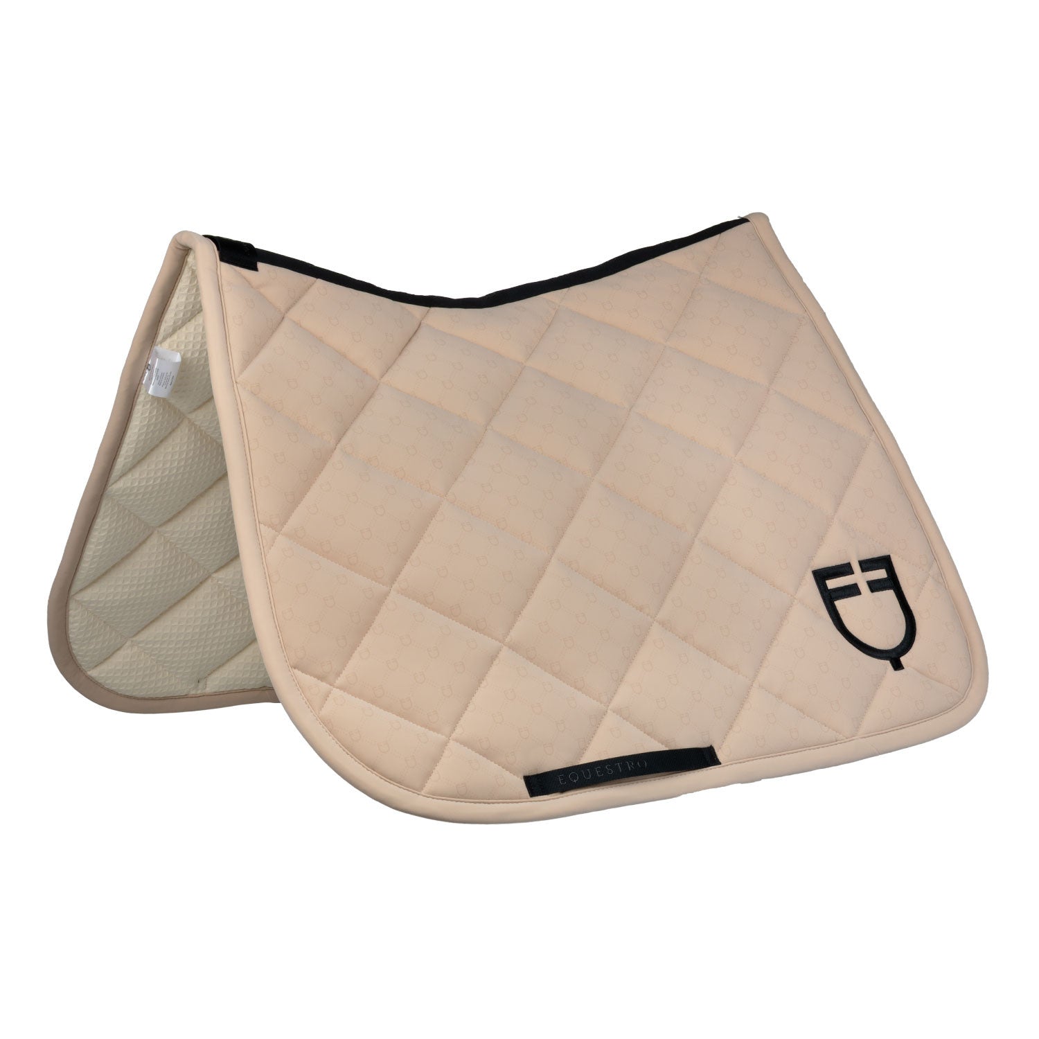 Equestro Dressage saddle pad with monogram print