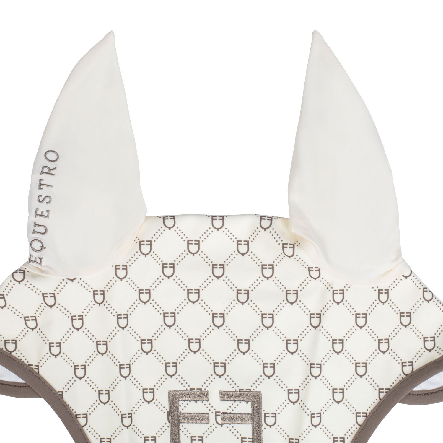 Fly veil with monogram print