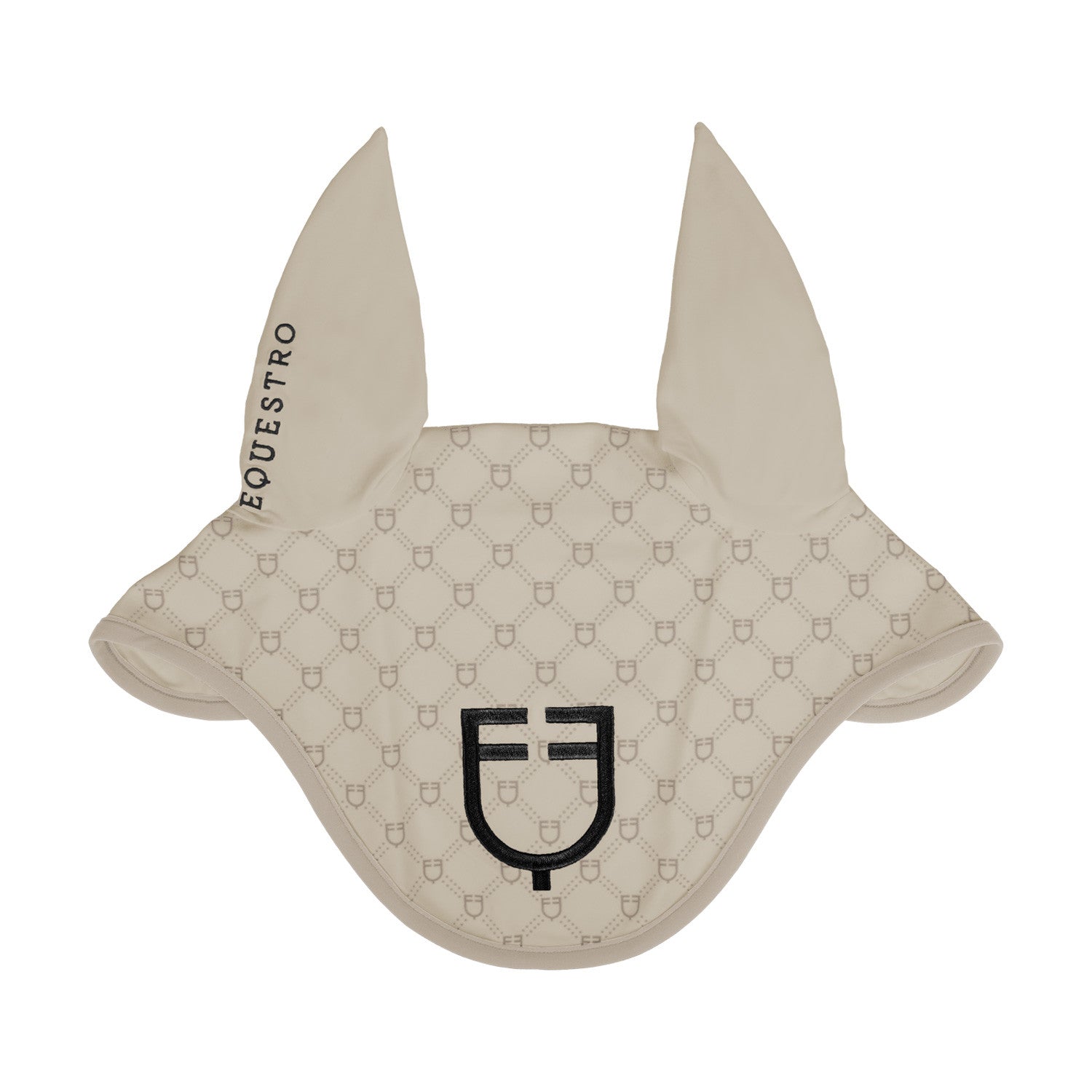 Equestro Fly veil with monogram print
