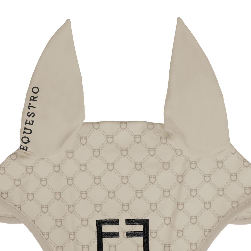 Fly veil with monogram print