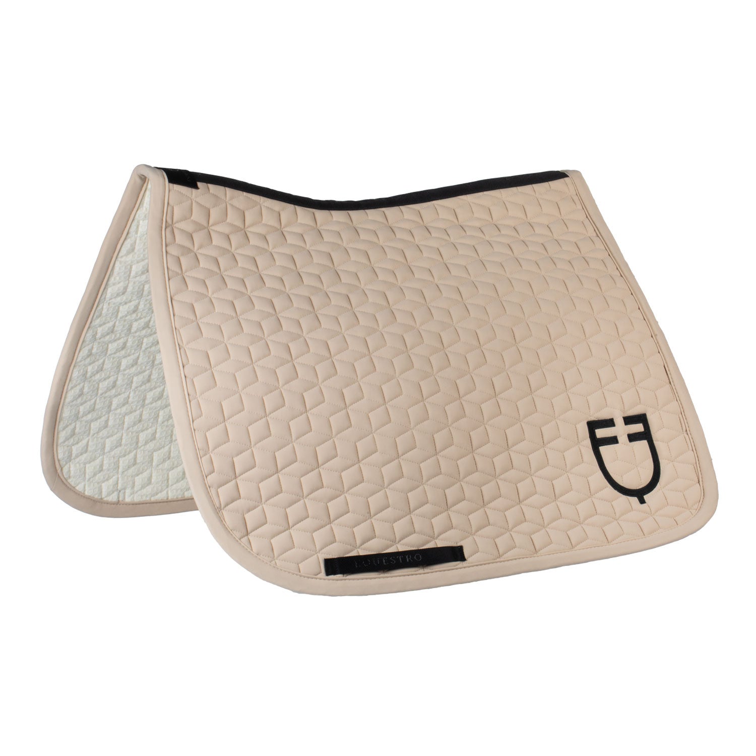 Equestro Dressage saddle pad with cube quilting