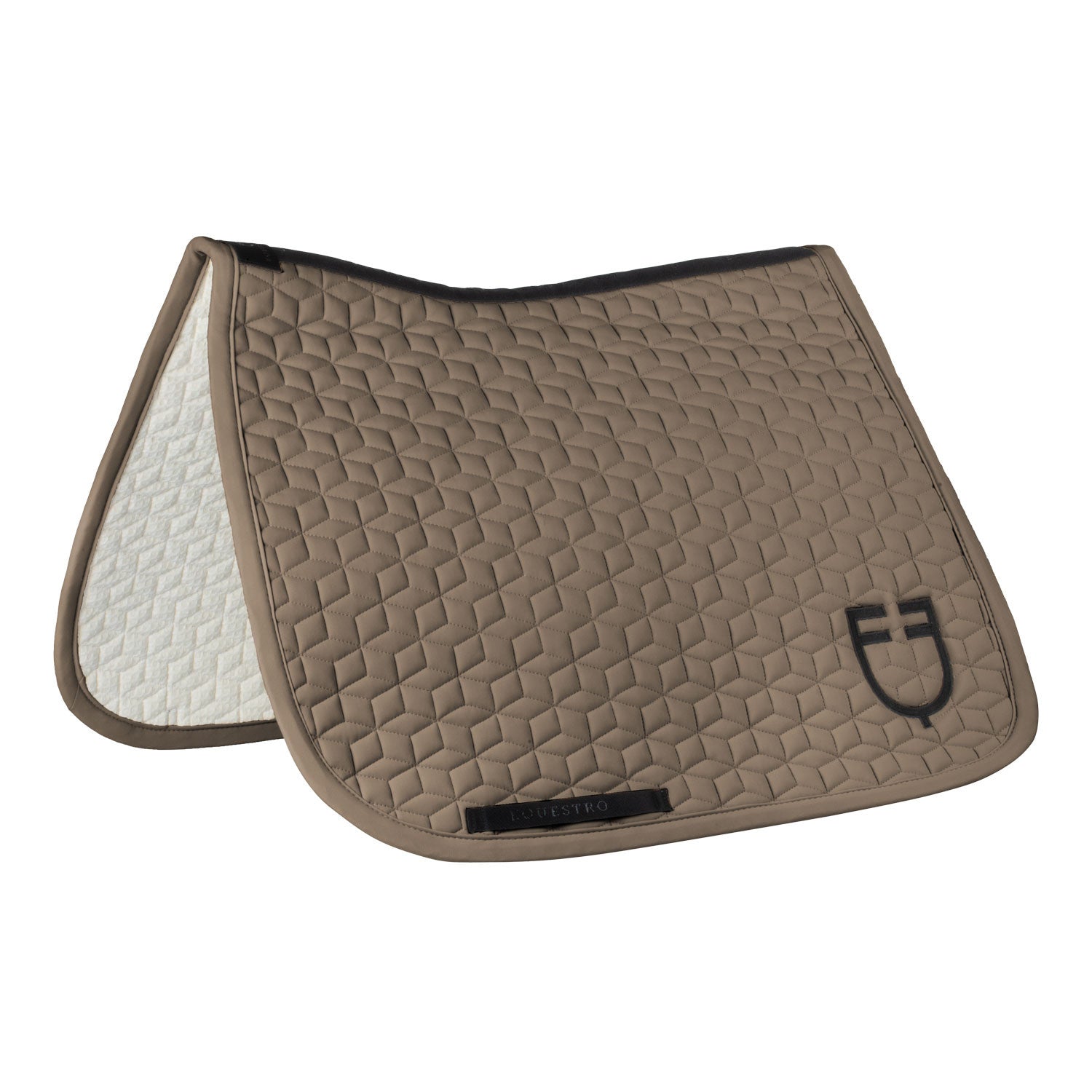 Equestro Dressage saddle pad with cube quilting