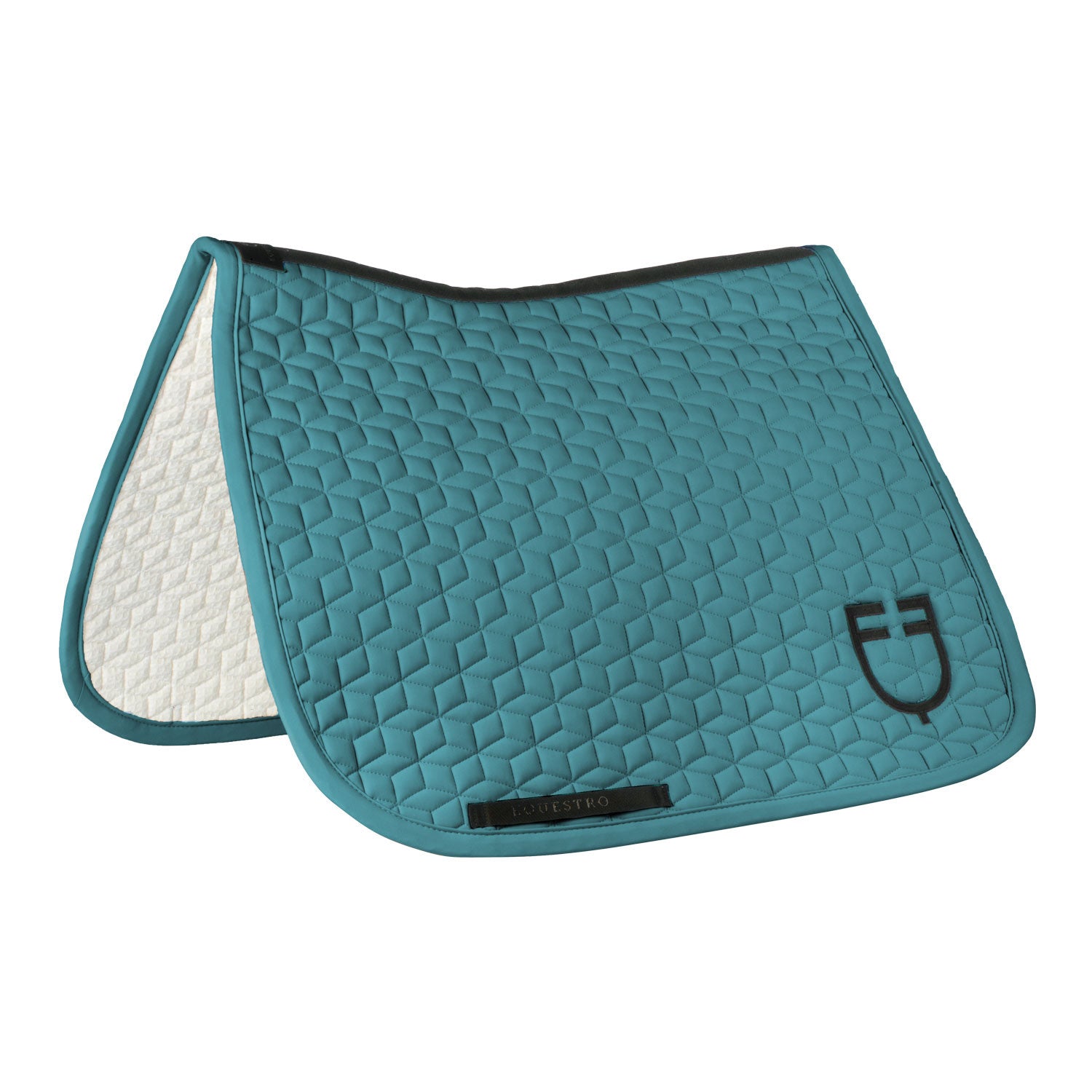 Equestro Dressage saddle pad with cube quilting