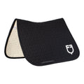 Dressage saddle pad with cube quilting