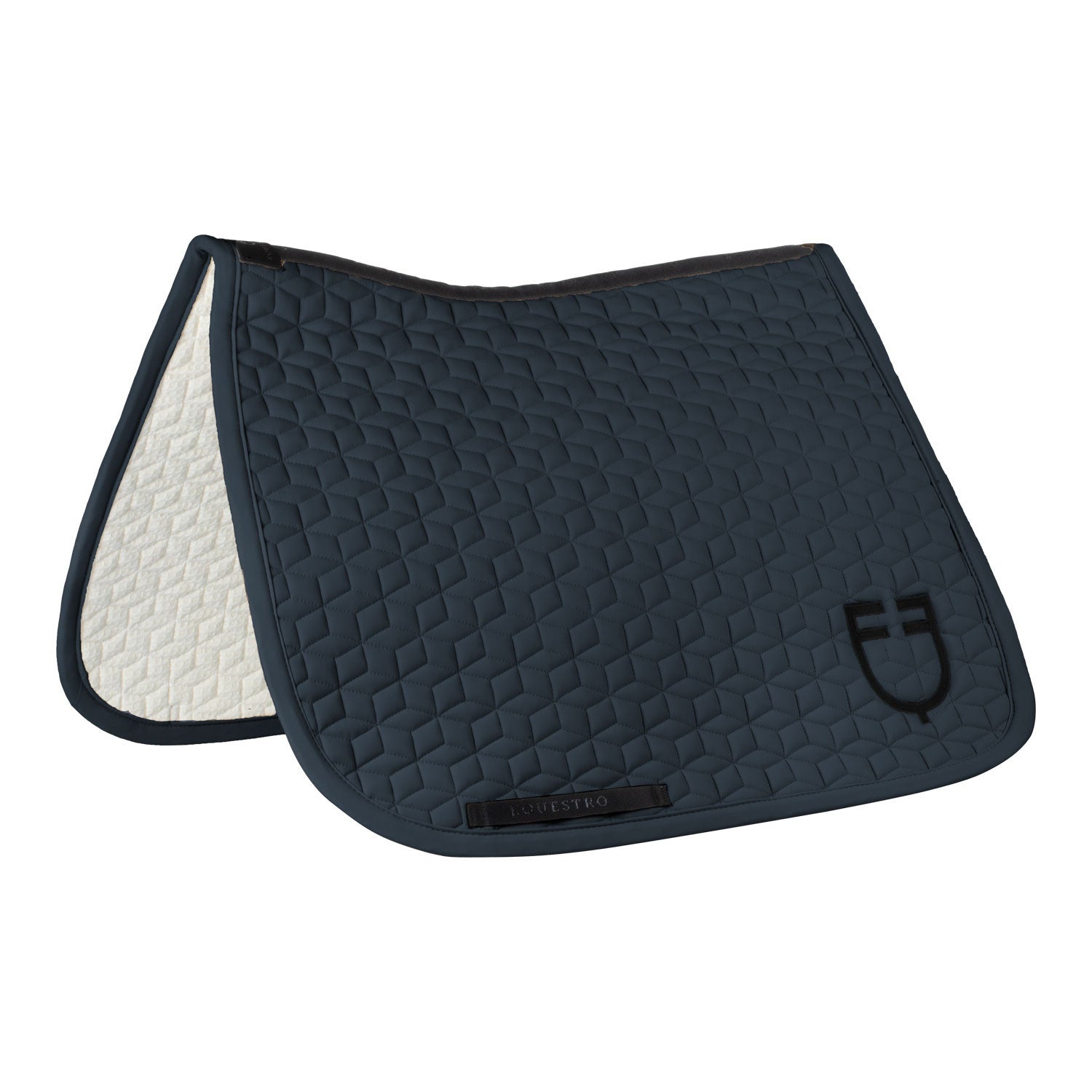 Equestro Dressage saddle pad with cube quilting
