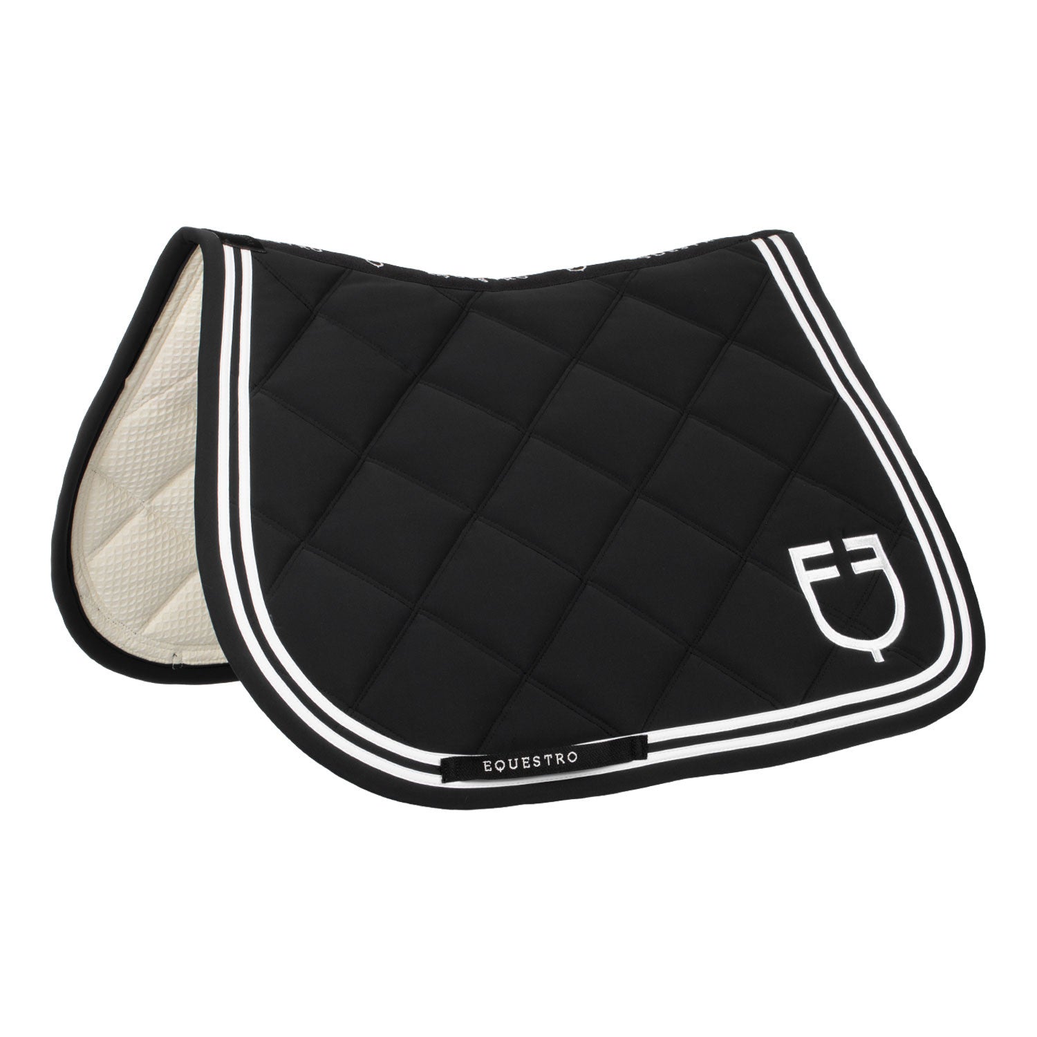 Double Stripes jumping saddle pad in technical fabric