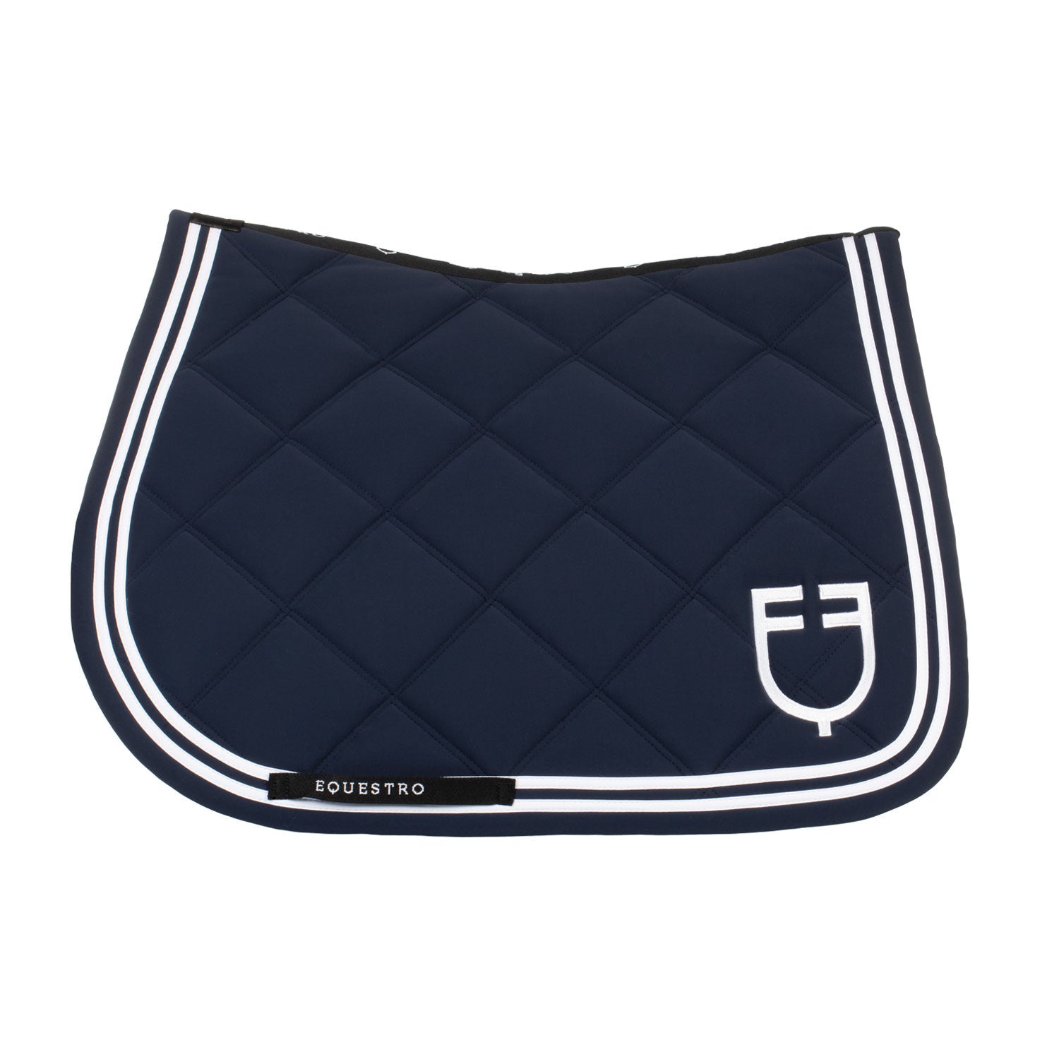 Double Stripes jumping saddle pad in technical fabric