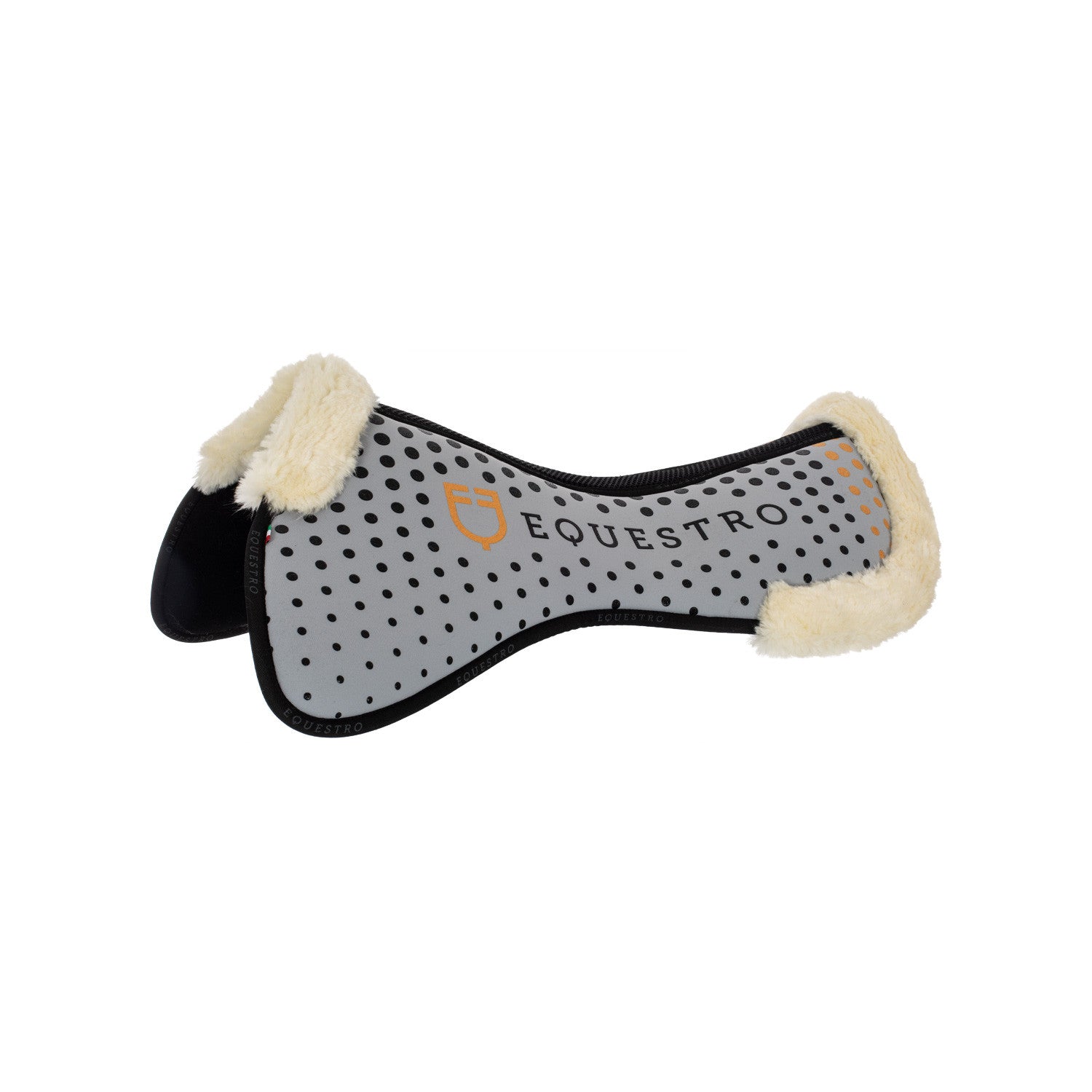 Equestro Ecowool memory foam pad with silicone grip and logo
