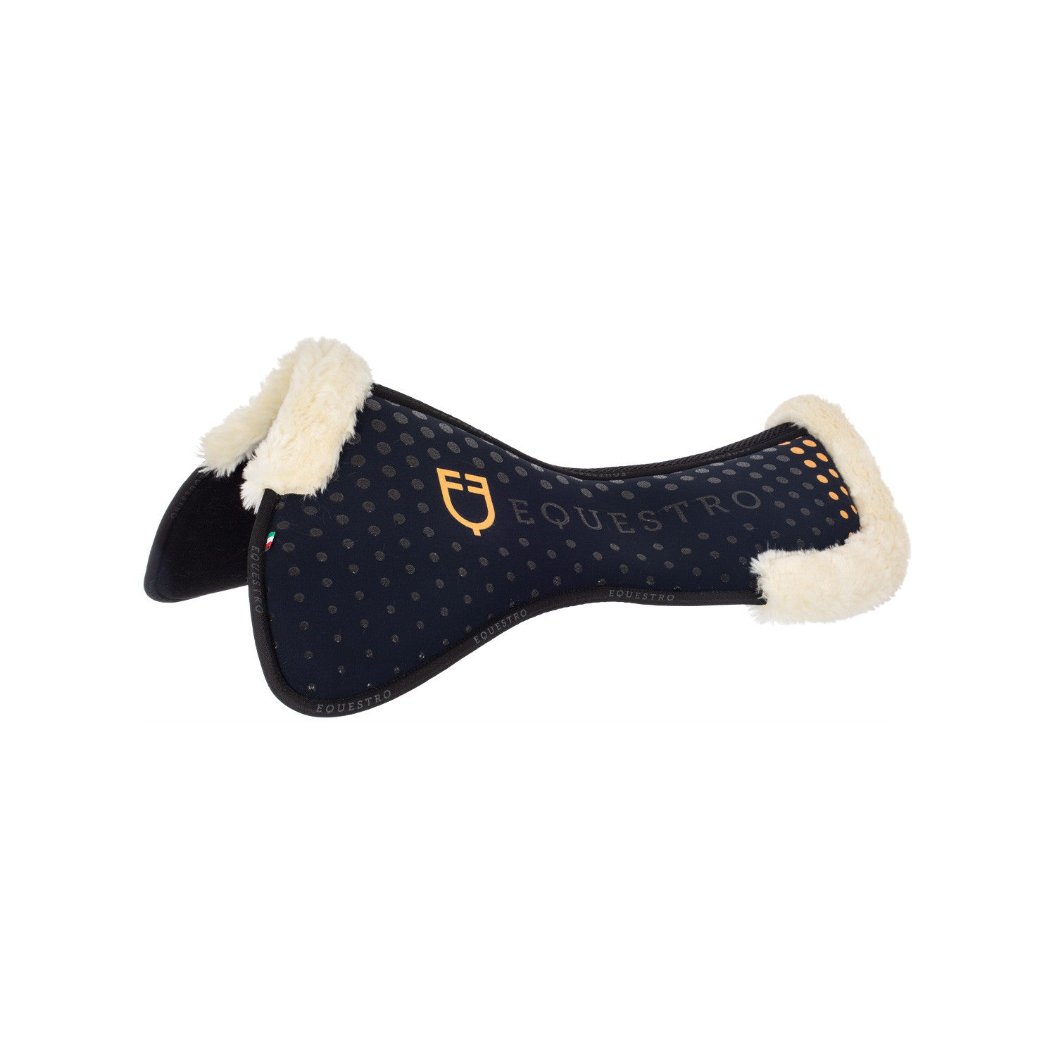 Equestro Ecowool memory foam pad with silicone grip and logo