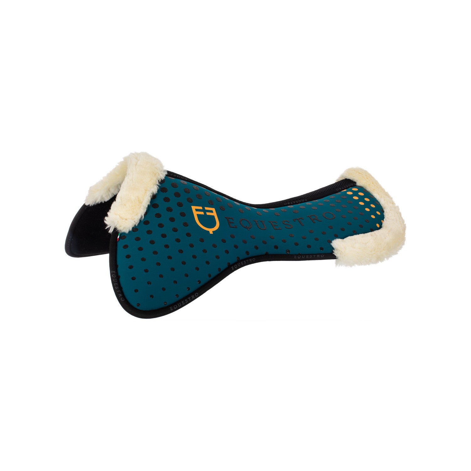 Equestro Ecowool memory foam pad with silicone grip and logo