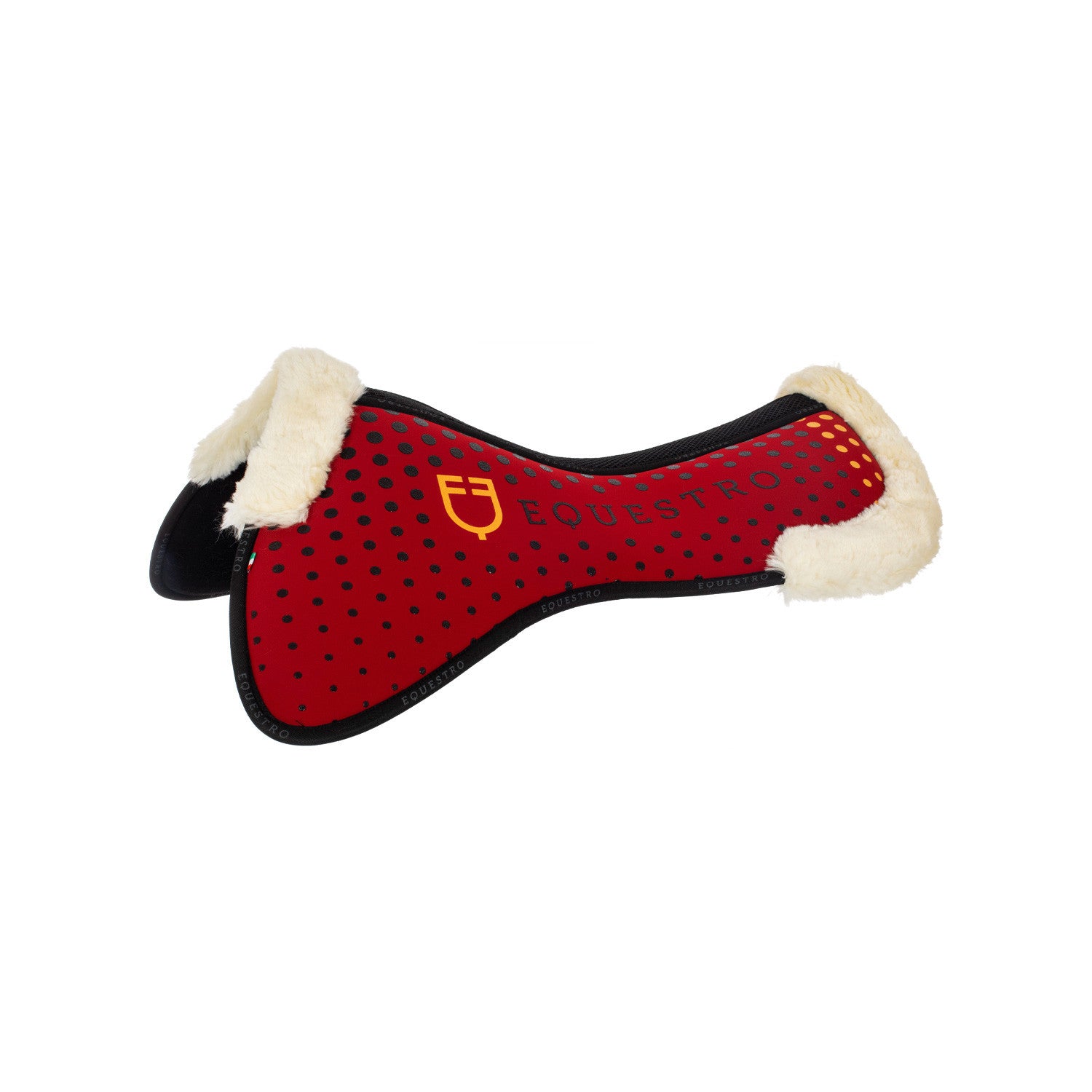 Equestro Ecowool memory foam pad with silicone grip and logo
