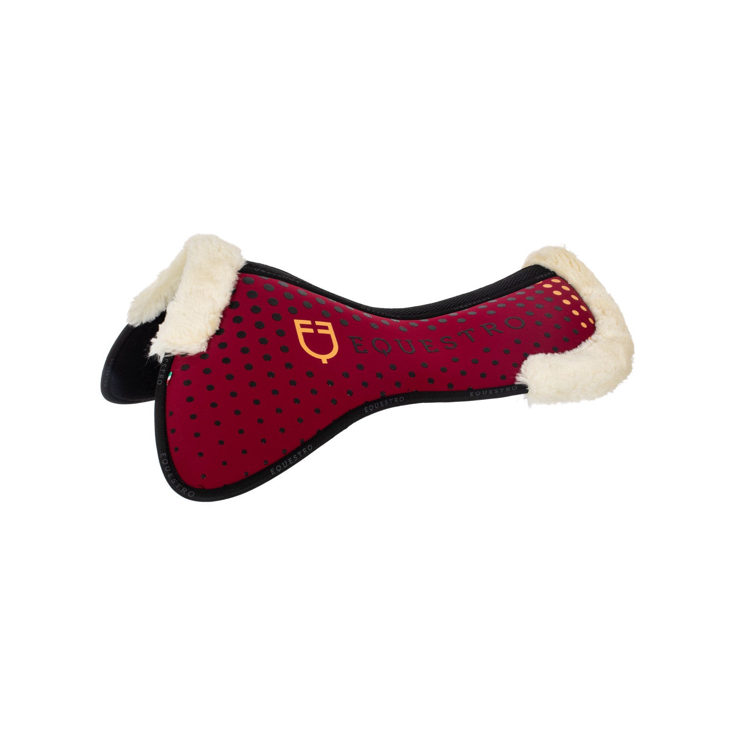 Equestro Ecowool memory foam pad with silicone grip and logo