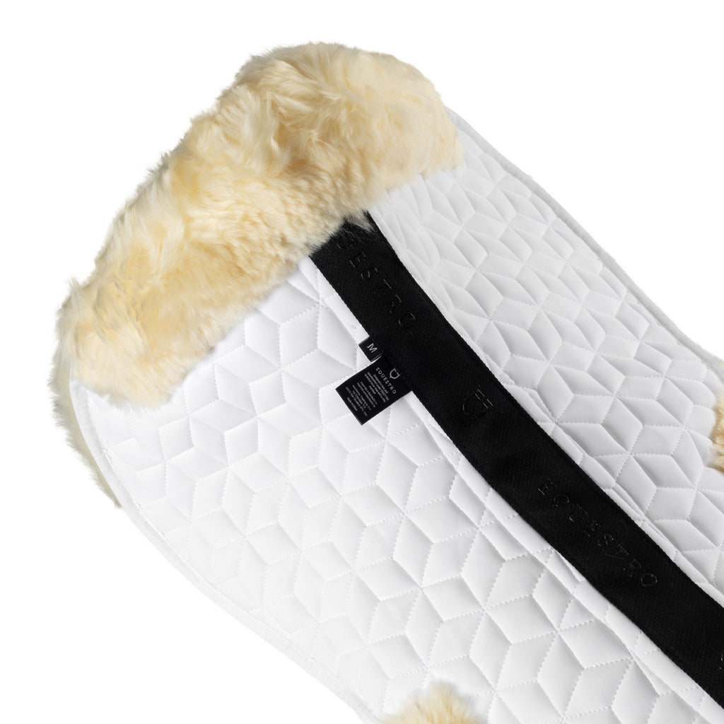 Technical fabric pad with sheepskin