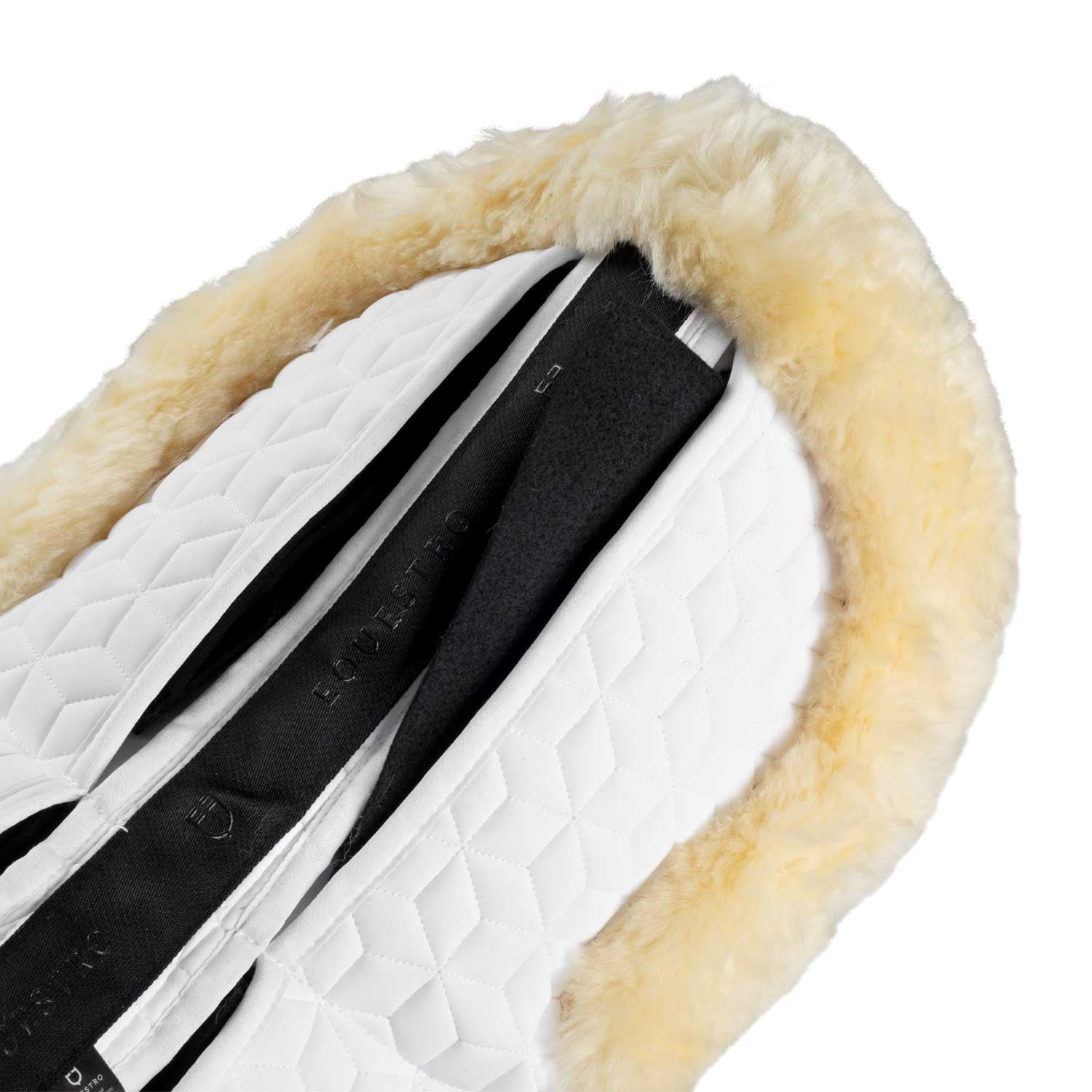 Elastane pad with pockets and sheepskin lining