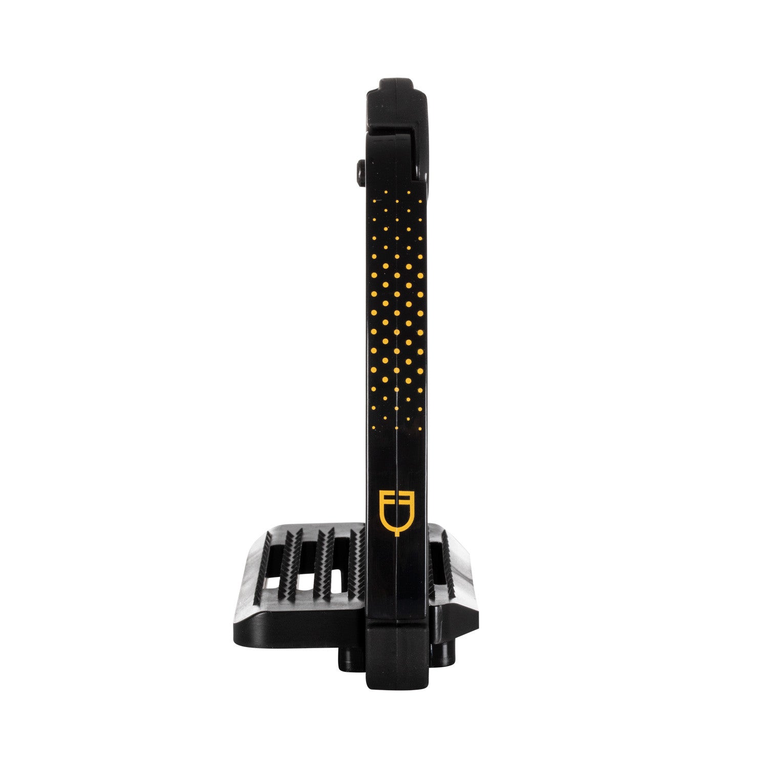 Junior stirrups side opening and wide tread