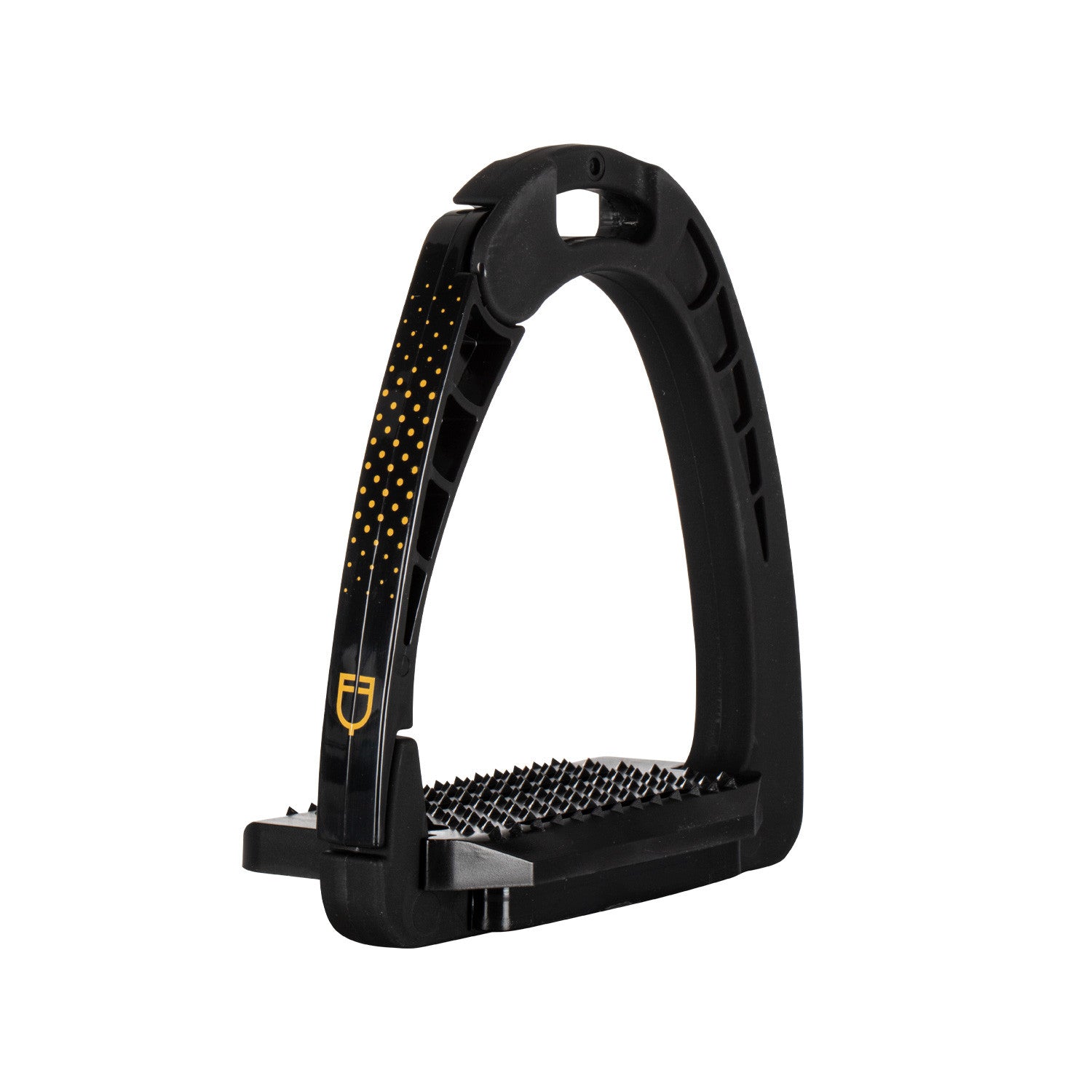 Junior stirrups side opening and wide tread