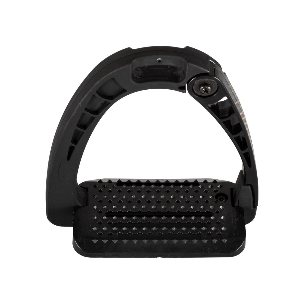 Junior stirrups side opening and wide tread