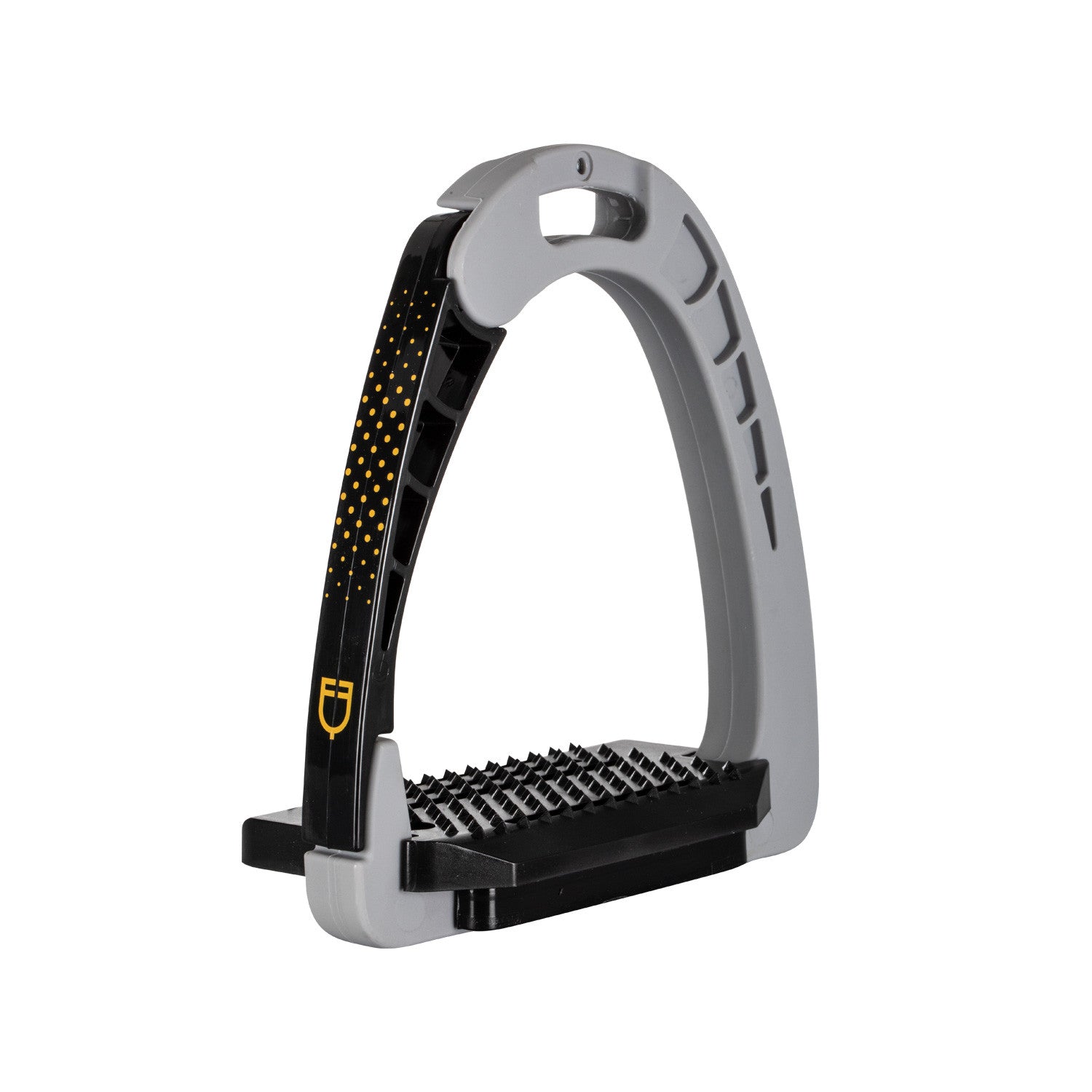 Junior stirrups side opening and wide tread