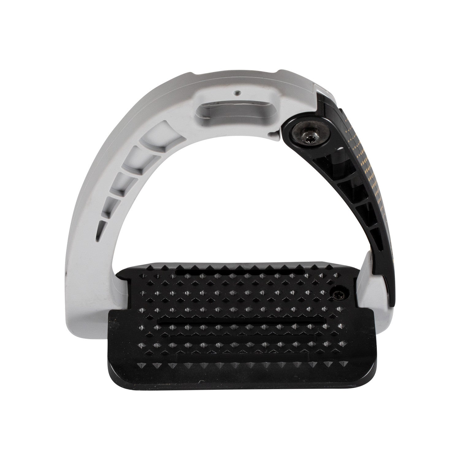 Junior stirrups side opening and wide tread