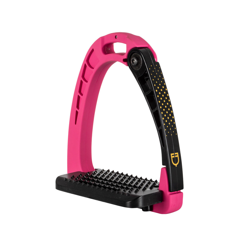Junior stirrups side opening and wide tread