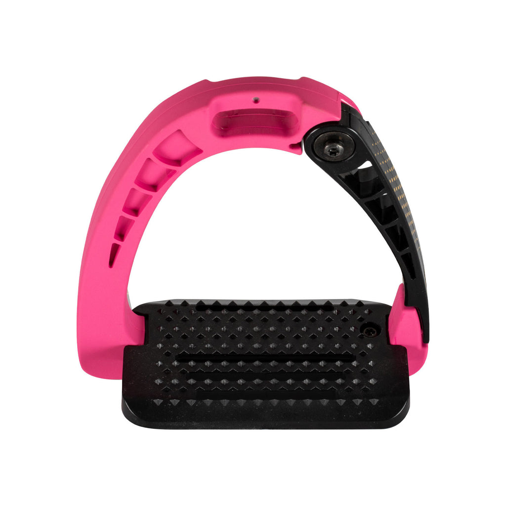 Junior stirrups side opening and wide tread