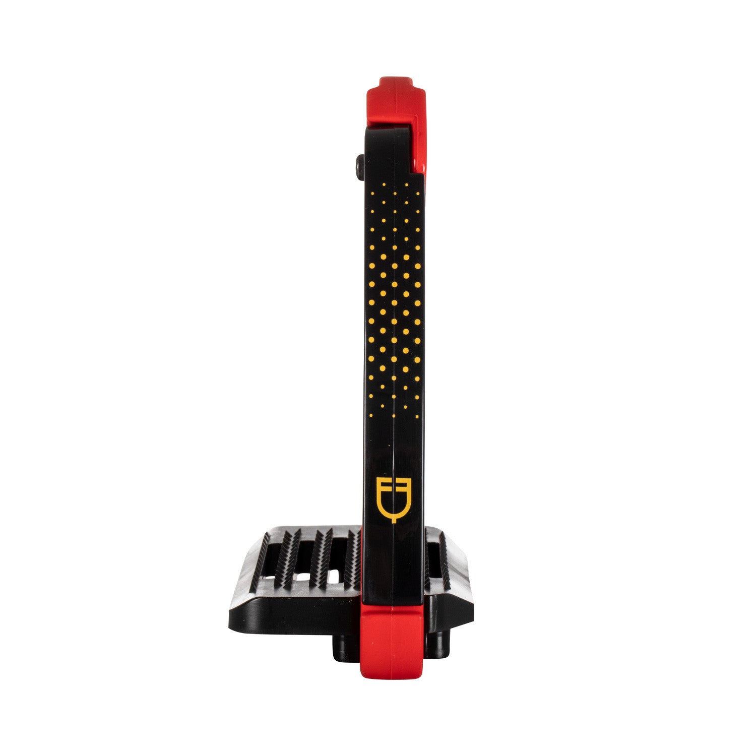 Junior stirrups side opening and wide tread