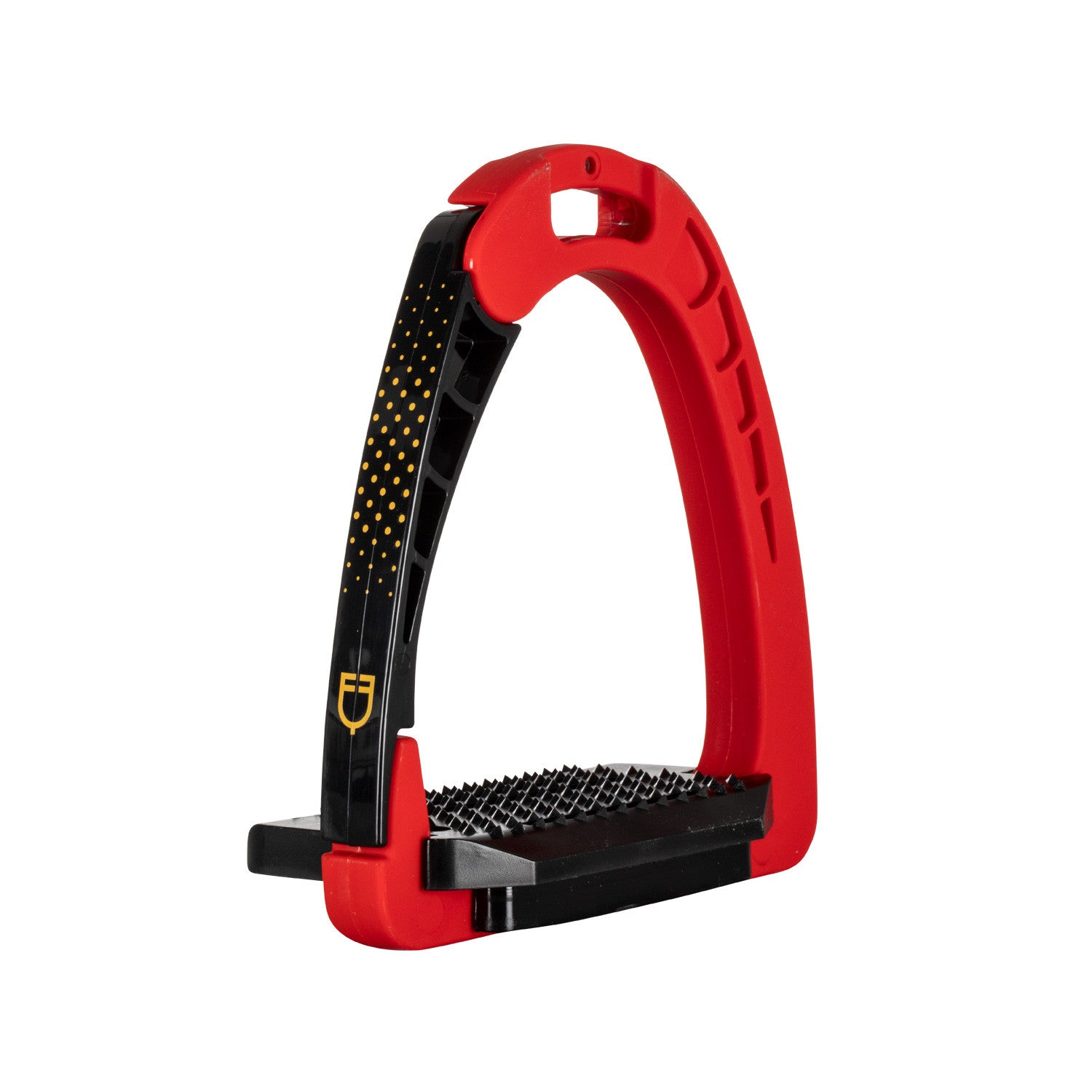 Junior stirrups side opening and wide tread