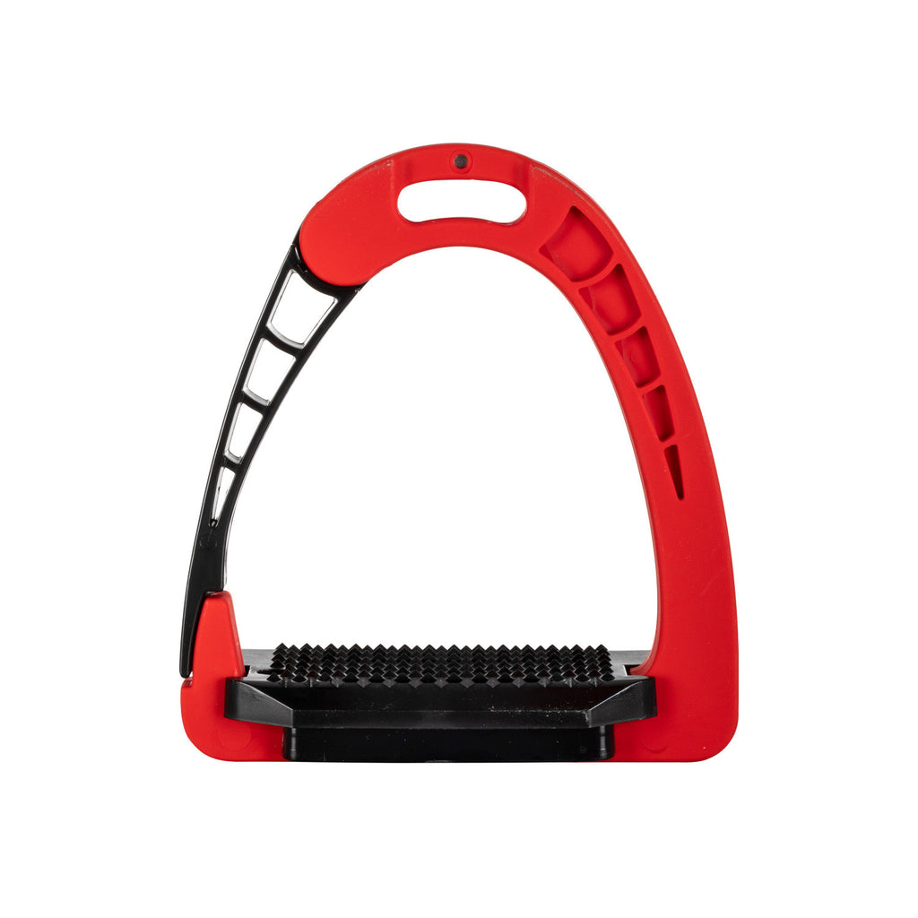 Junior stirrups side opening and wide tread