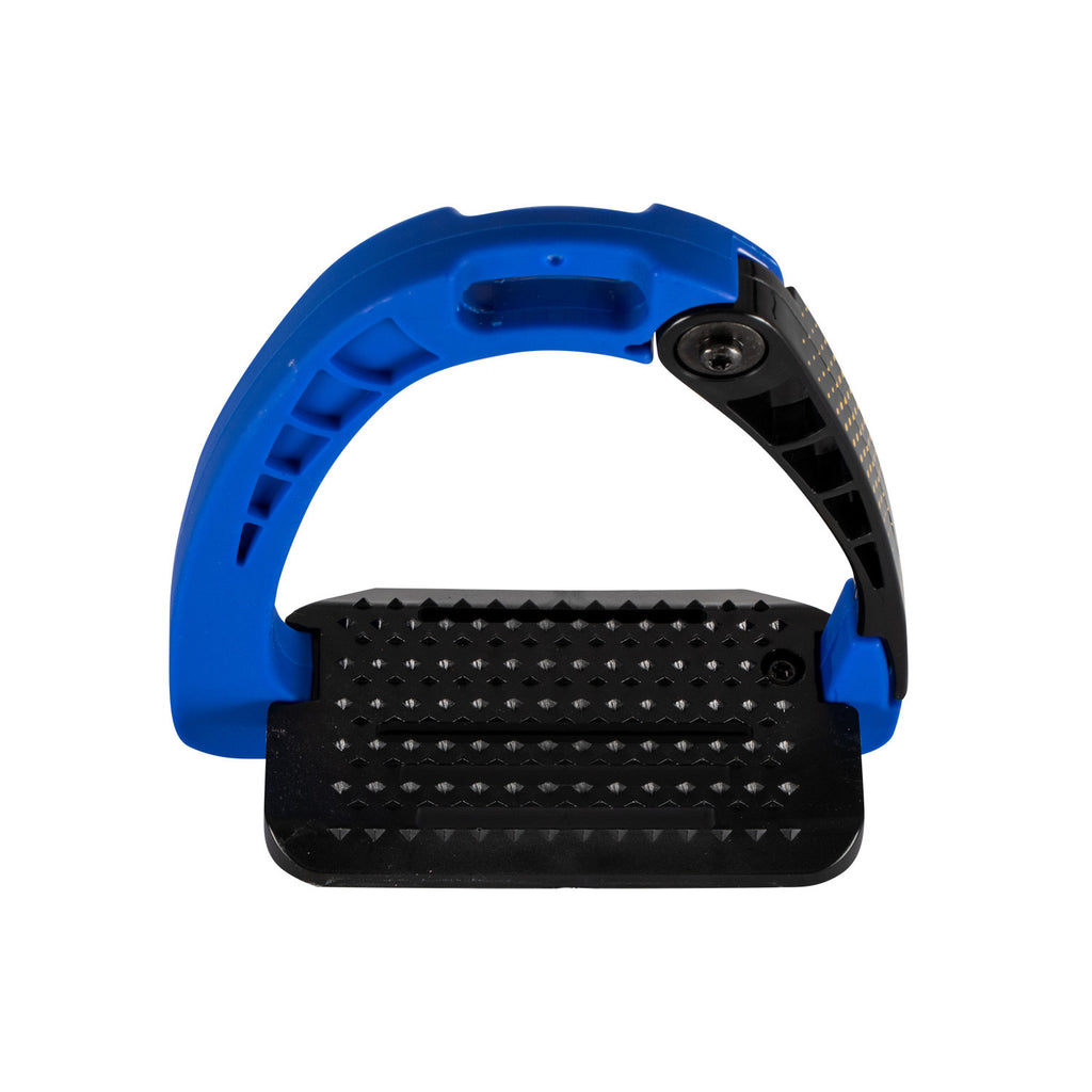Junior stirrups side opening and wide tread