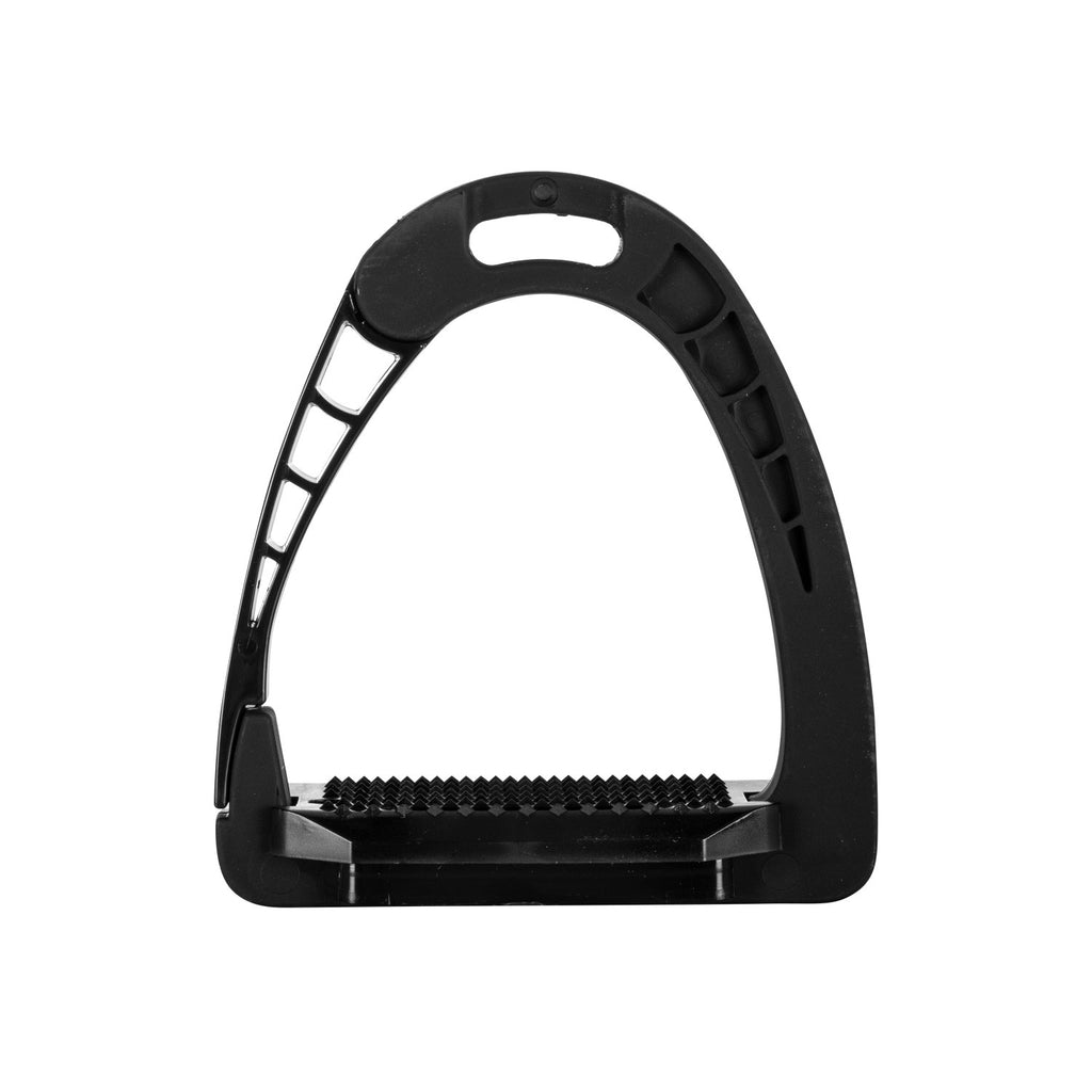 Junior stirrups side opening and wide tread