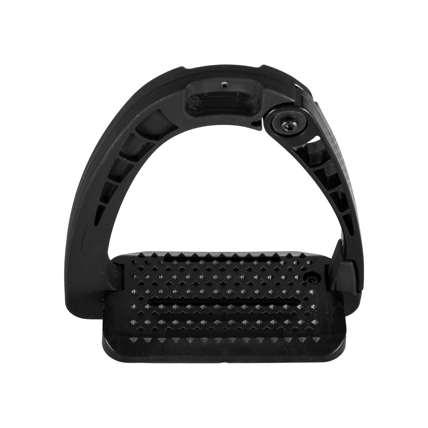 Junior stirrups side opening and wide tread