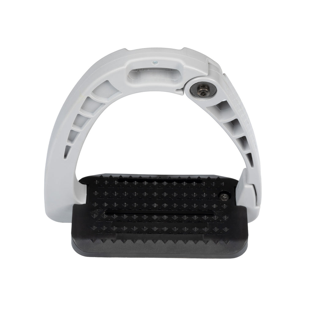 Junior stirrups side opening and wide tread