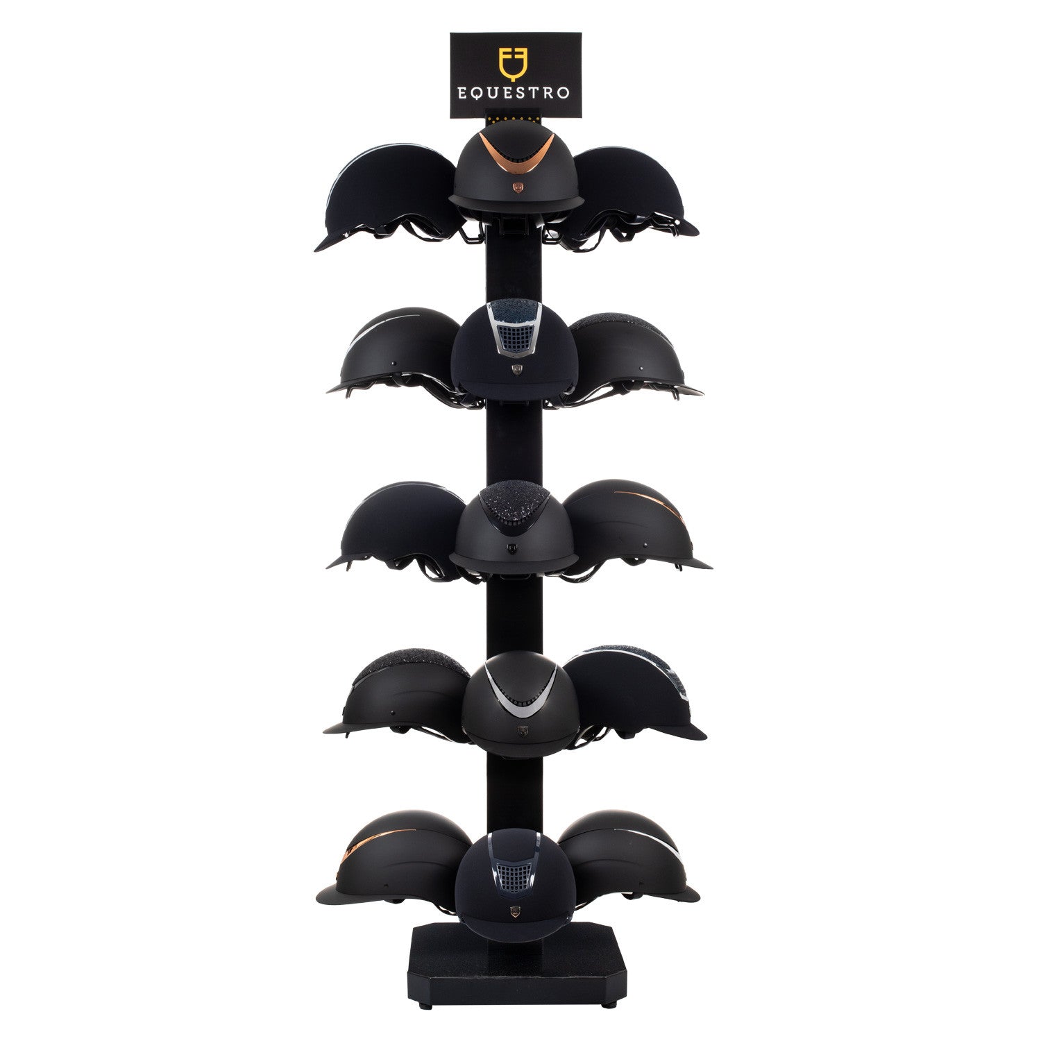 Helmet display rack steel 20pcs  L400/W400/H1730 mm