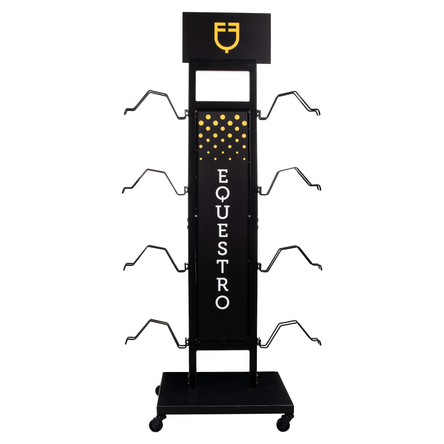Helmet display rack steel 8pcs L500/W500/H1590 mm